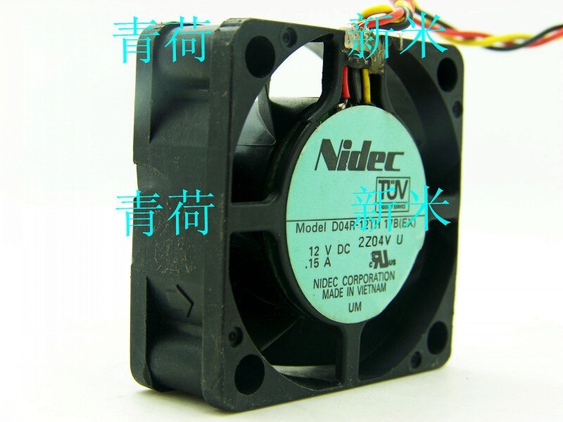 Nidec D04R-12TH 40x40x15mm 12V DC 0.15A Axial Cooling Fan