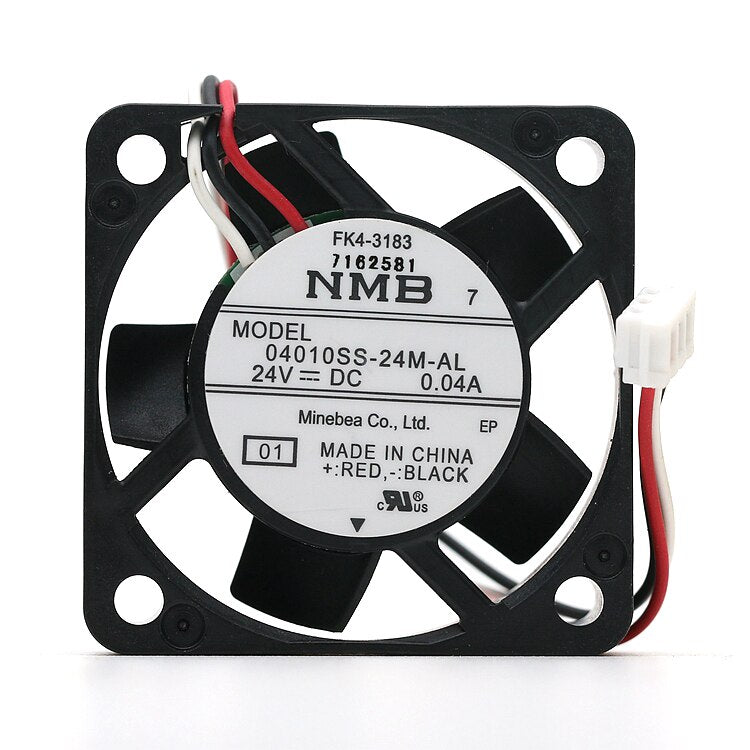 NMB 04010SS-24M-AL 40x40x10mm 24V DC 0.04A Axial Cooling Fan