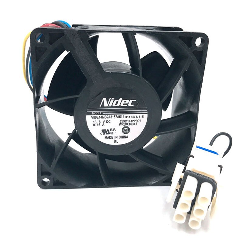 Nidec V80E14MS2A3-57A611 WR60X10356 80x80x38mm EC 2A Axial Cooling Fan