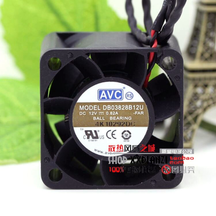 AVC DB03828B12U 38x38x28mm 12V DC 0.82A Axial Cooling Fan