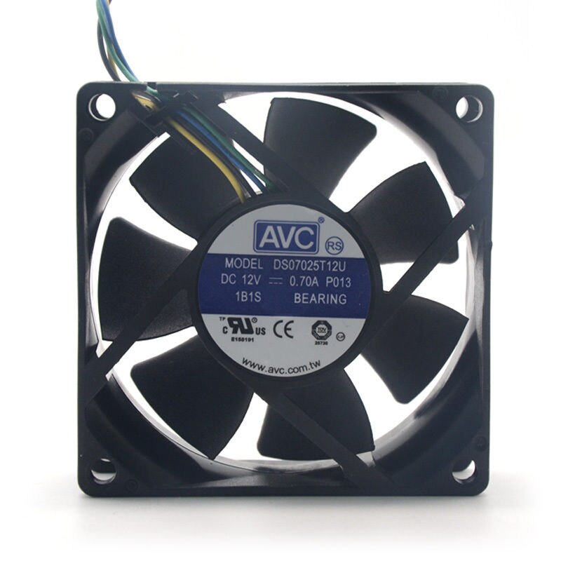 AVC DS07025T12U 70x70x25mm 12V DC 0.7A Axial Cooling Fan
