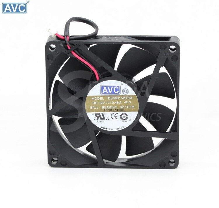AVC DS0815B12M 80x80x15mm 12V DC 0.48A Axial Cooling Fan