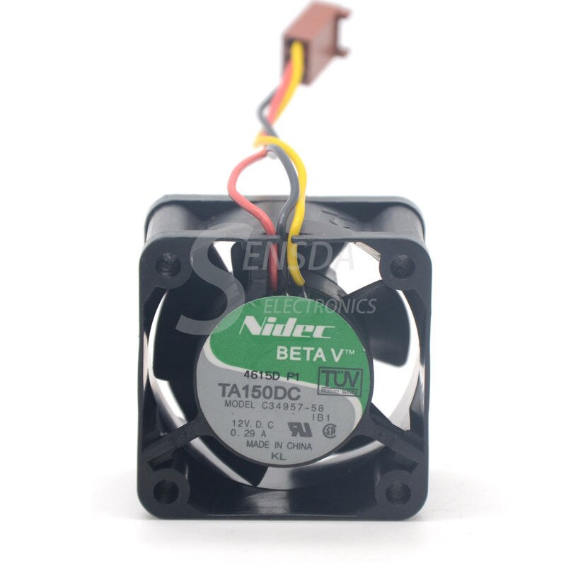 Nidec TA150DC 34x34x95mm 12V DC 0.29A Axial Cooling Fan