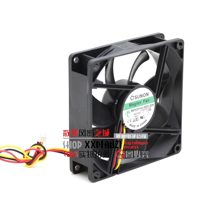 SUNON ME92251V3-000C-G99 92x92x25mm 12V DC Axial Cooling Fan