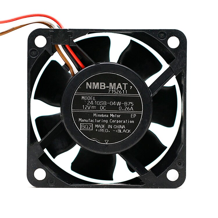 NMB 2410SB-04W-B75 60x60x25mm 12V DC 0.26A Axial Cooling Fan