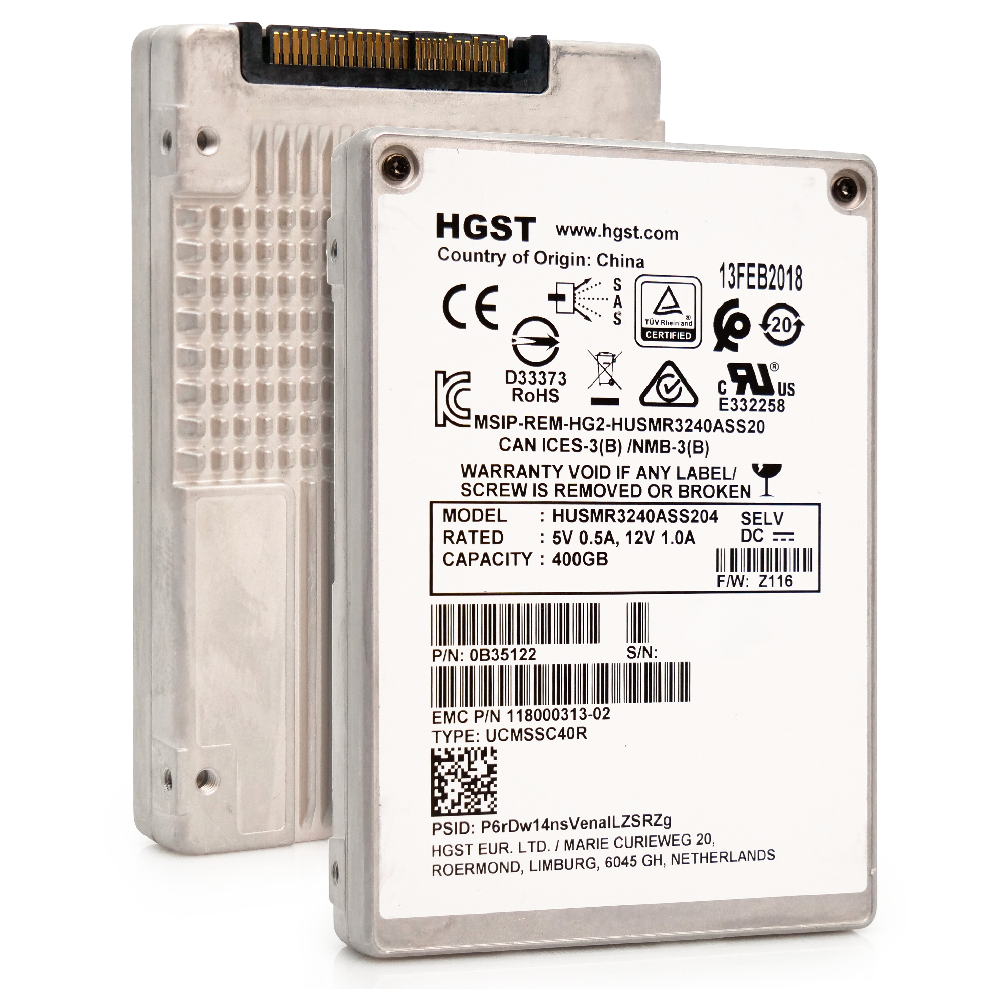 Western Digital Ultrastar DC SS300 HUSMR3240ASS204 400gb 3 DWPD SAS 12Gb/s 3D MLC NAND 2.5in Solid State Drive