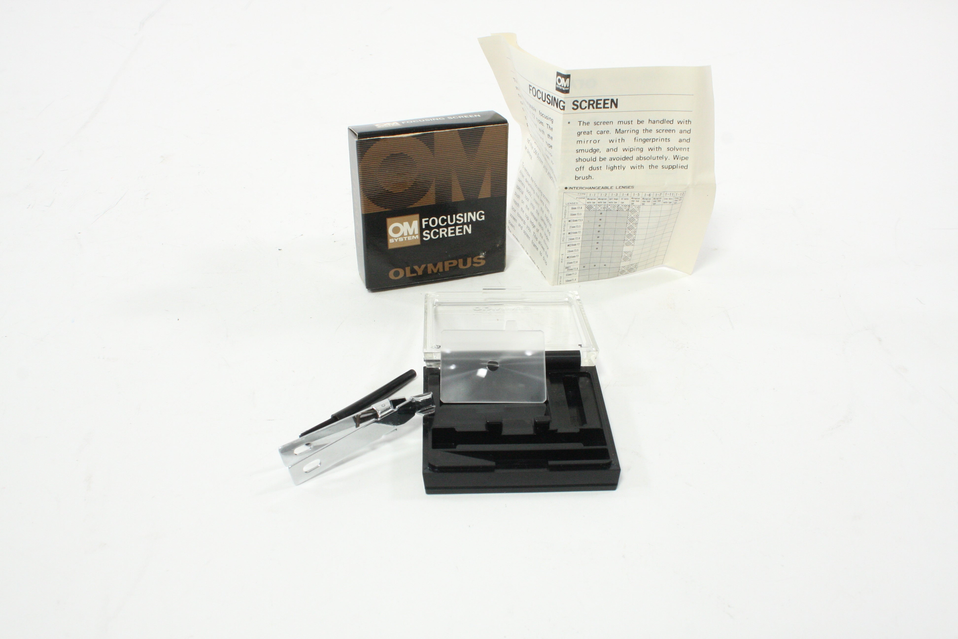 Olympus Focusing Screen 1-3, Complete Set