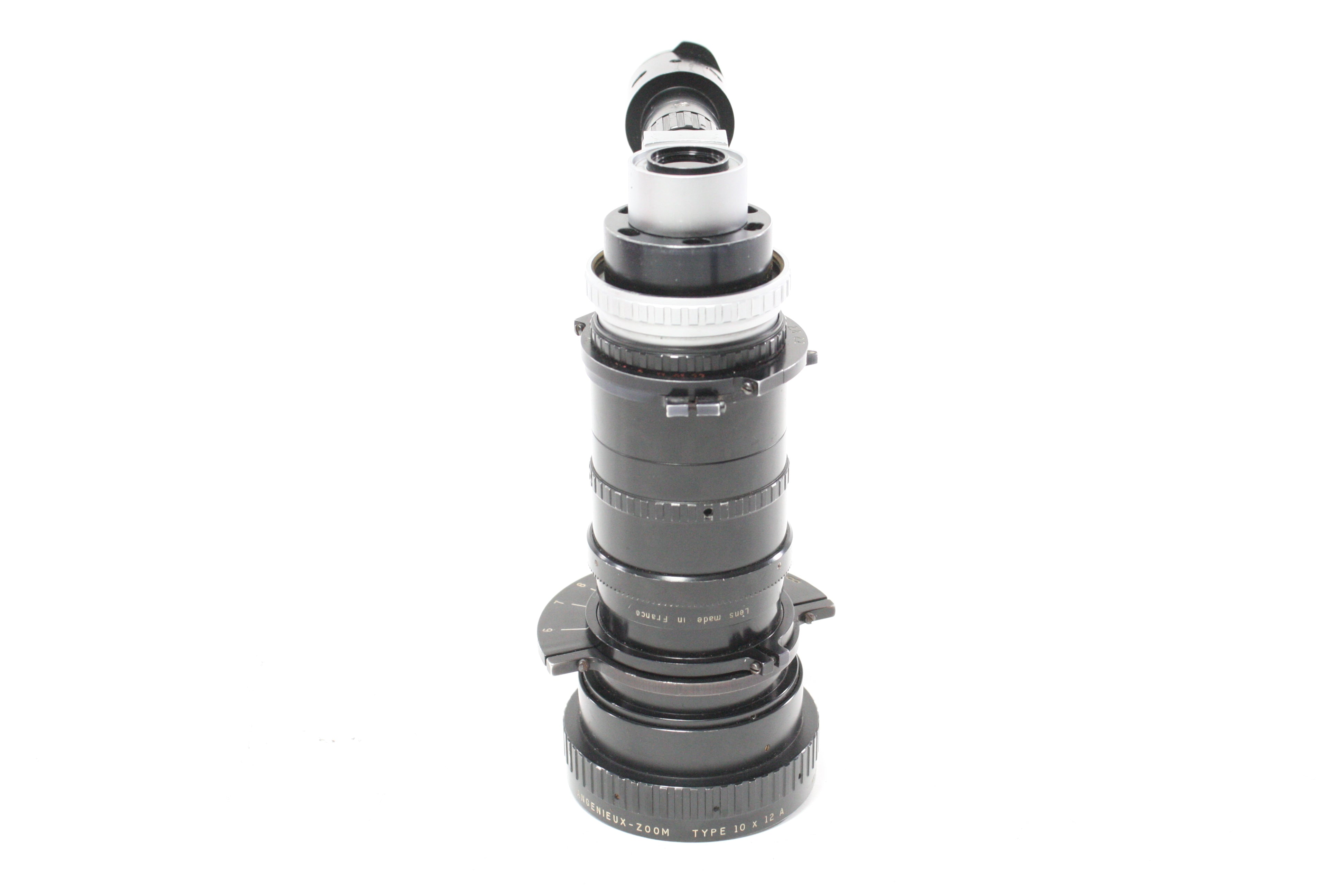 P. Angenieux Paris 12-120mm f/2.2 Angenieux-Zoom Type 10x12 A Lens for C Mount with Doglex Finder