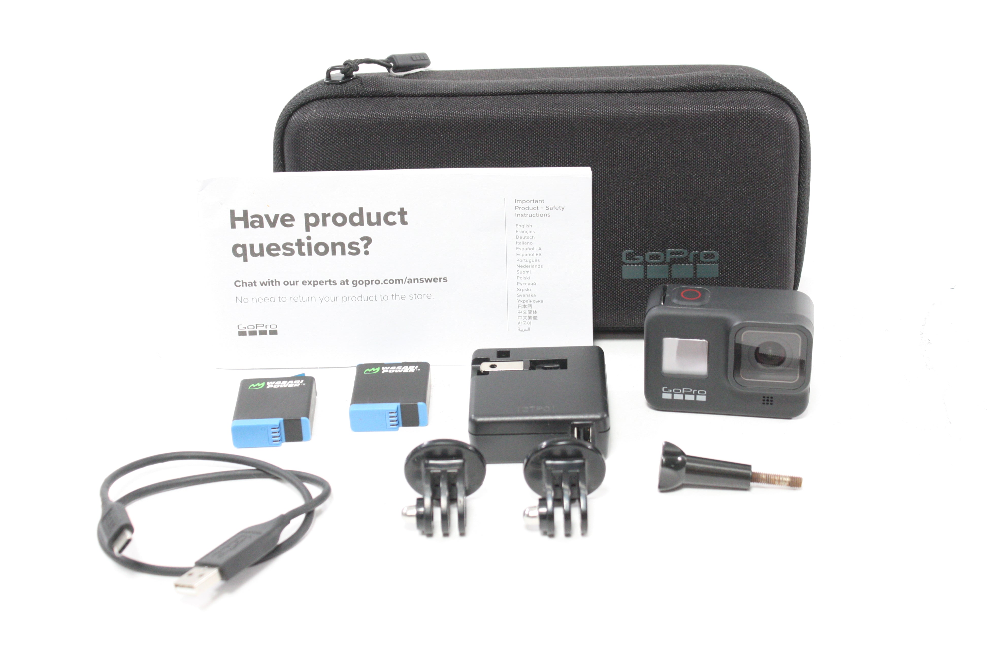 GoPro Hero 8 Black with Case and Accessories