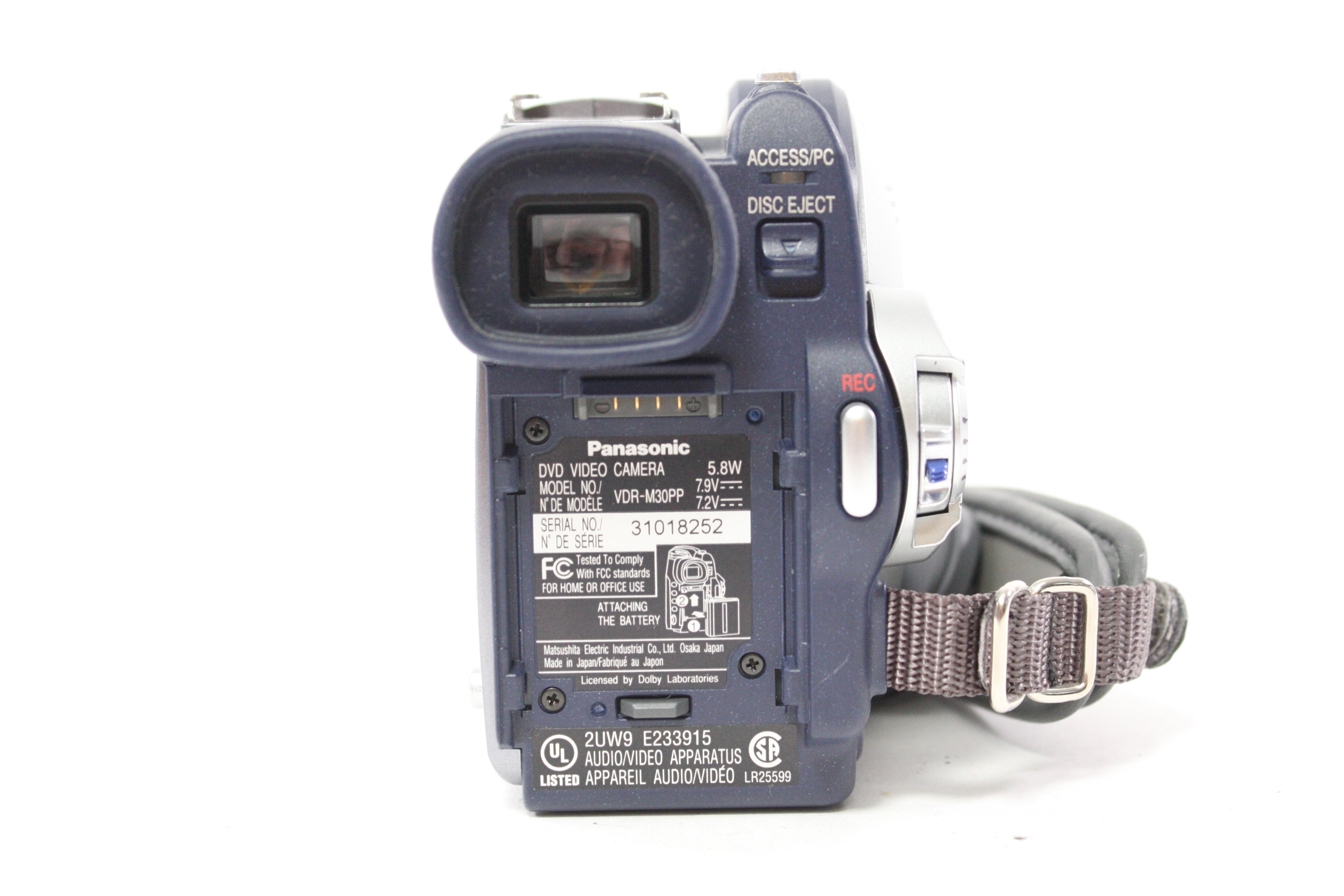 Panasonic VDR-M30 DVD Camcorder