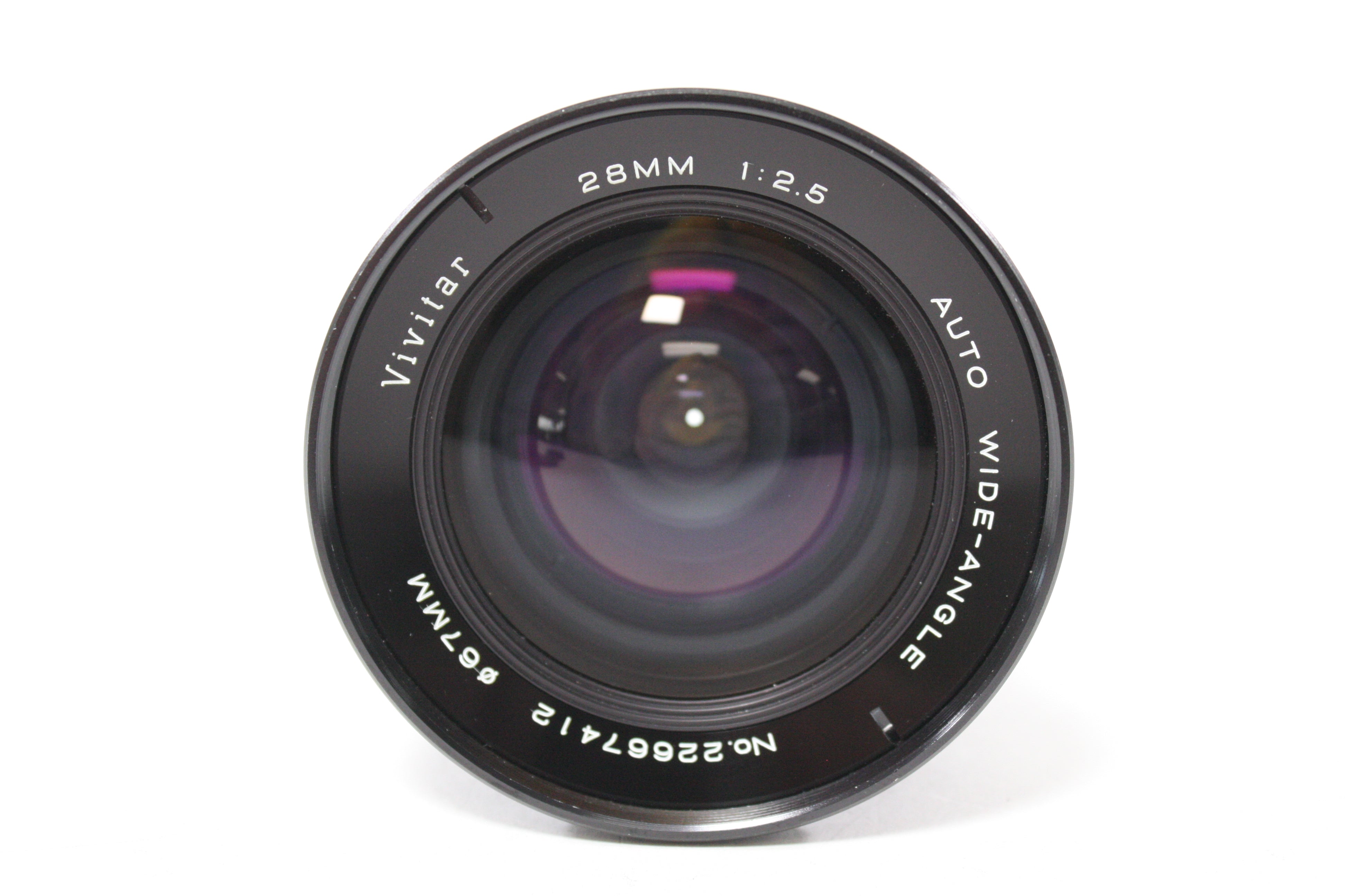 Vivitar 28mm f/2.5 Auto Wide Angle Lens for Minolta MD Mount