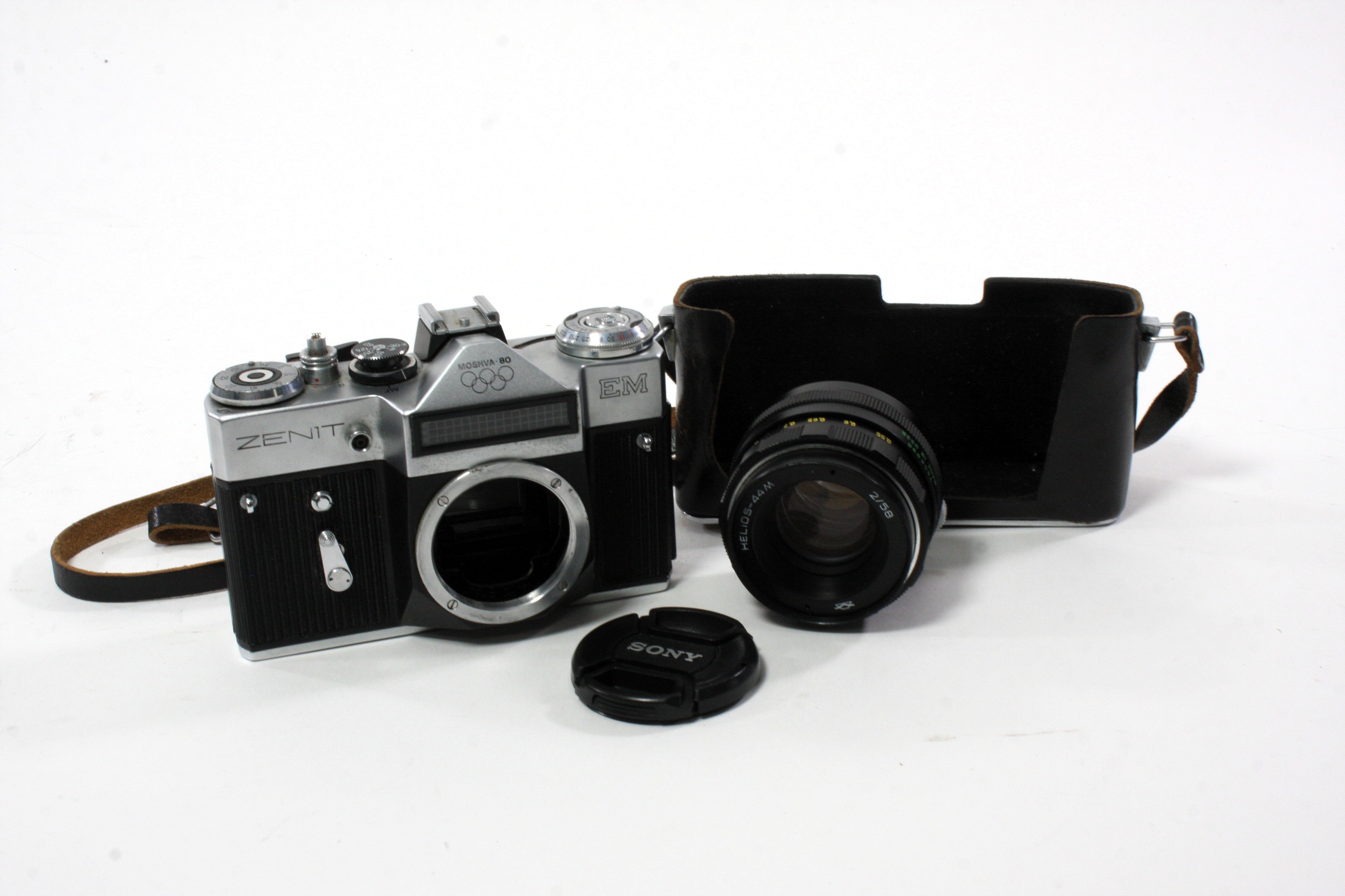 Zenit EM 35mm 1980 Olympic Edition SLR with Helios-44M 58mm f/2 M42 Mount