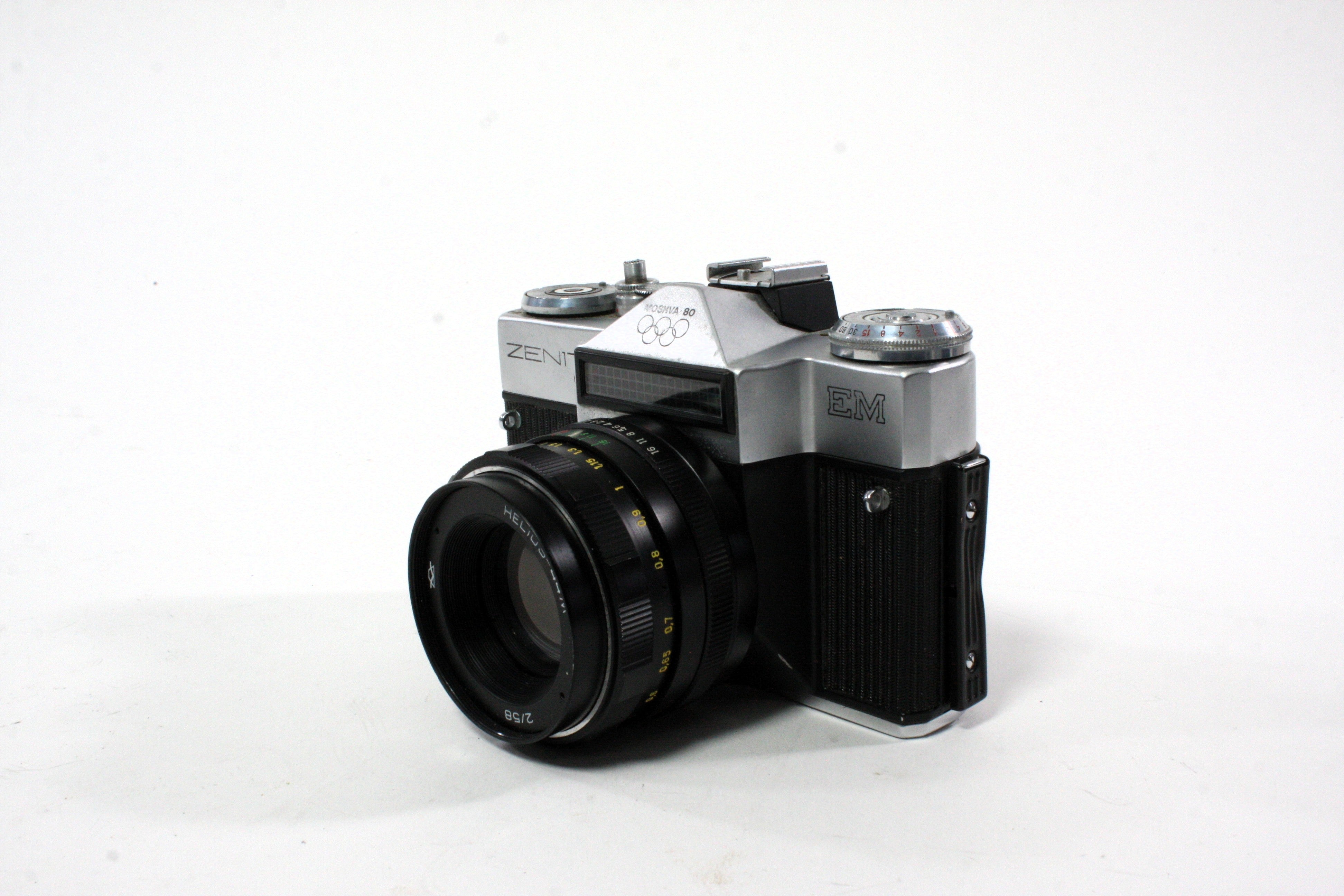 Zenit EM 35mm 1980 Olympic Edition SLR with Helios-44M 58mm f/2 M42 Mount
