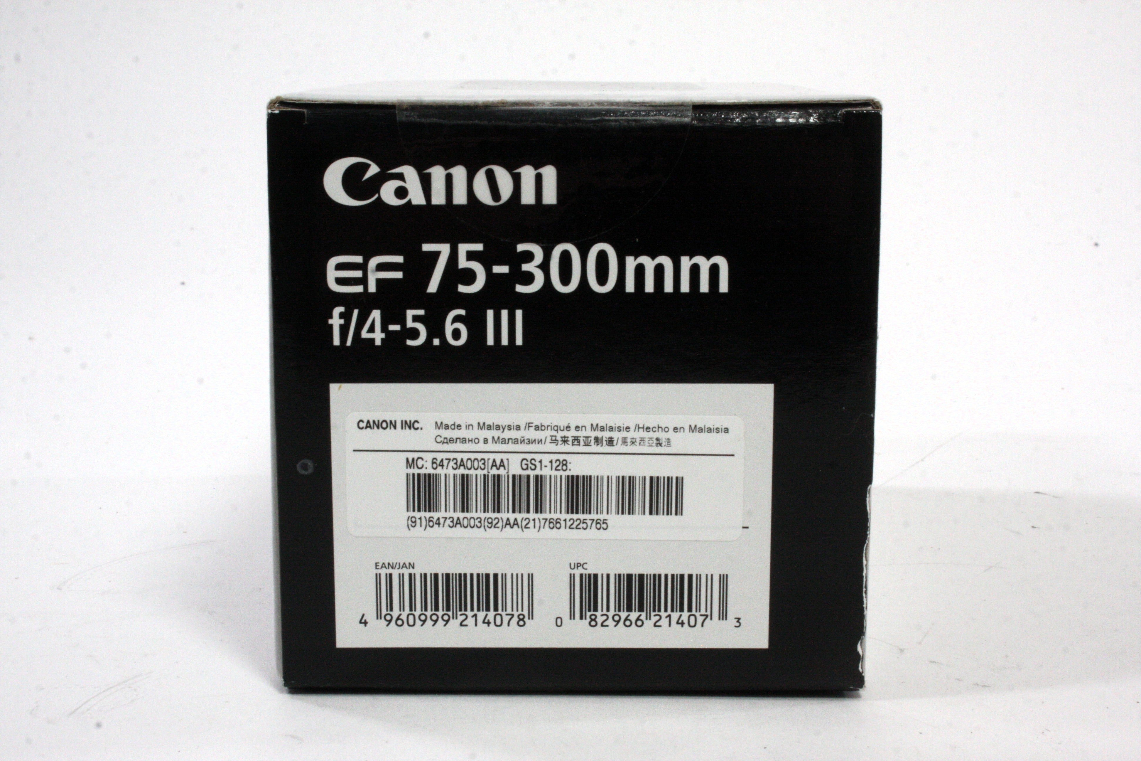 Canon 75-300mm f/4-5.6 III for EF Mount UNOPENED