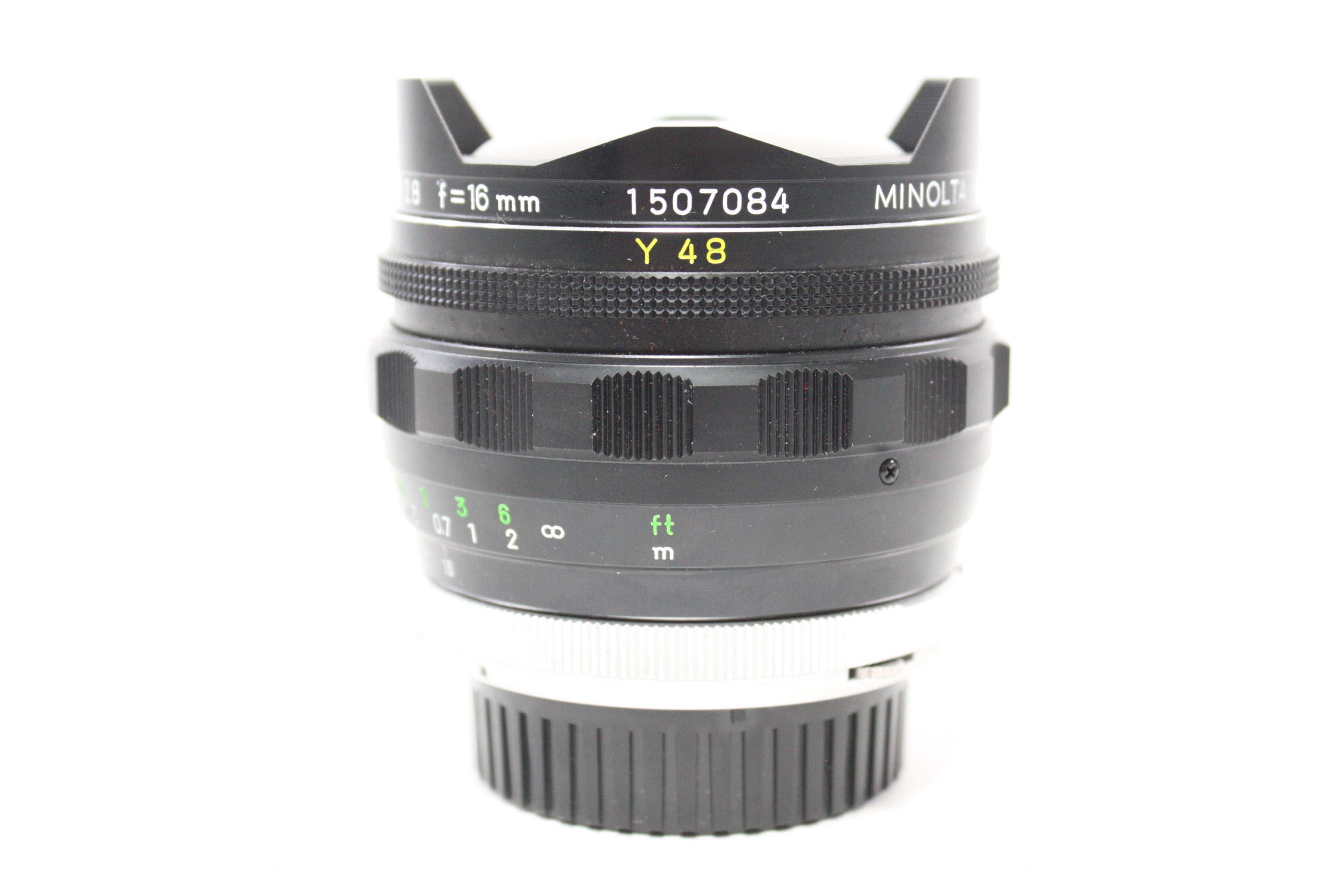 Minolta 16mm f/2.8 MC Fish-Eye Rokkor-OK Lens for MD Mount