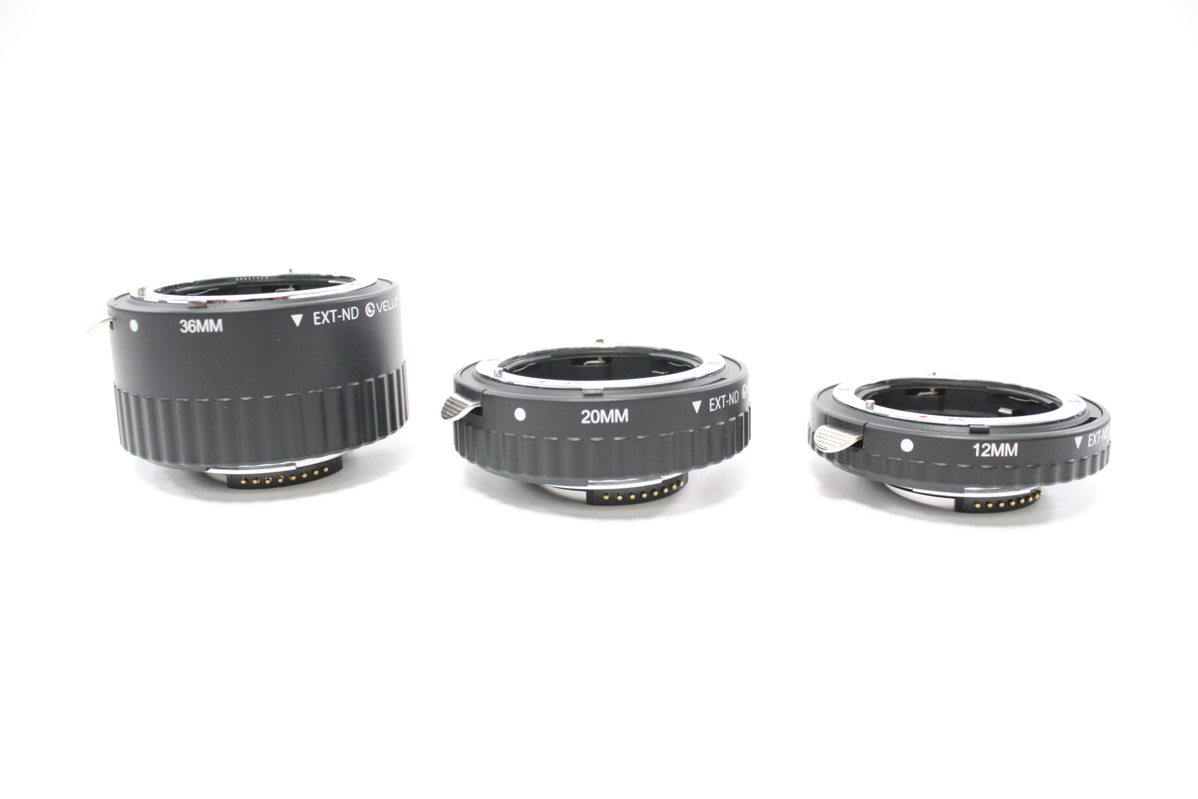 Vello Auto Focus Extension Tube Set for Nikon F Mount 12mm, 20mm, and 36mm