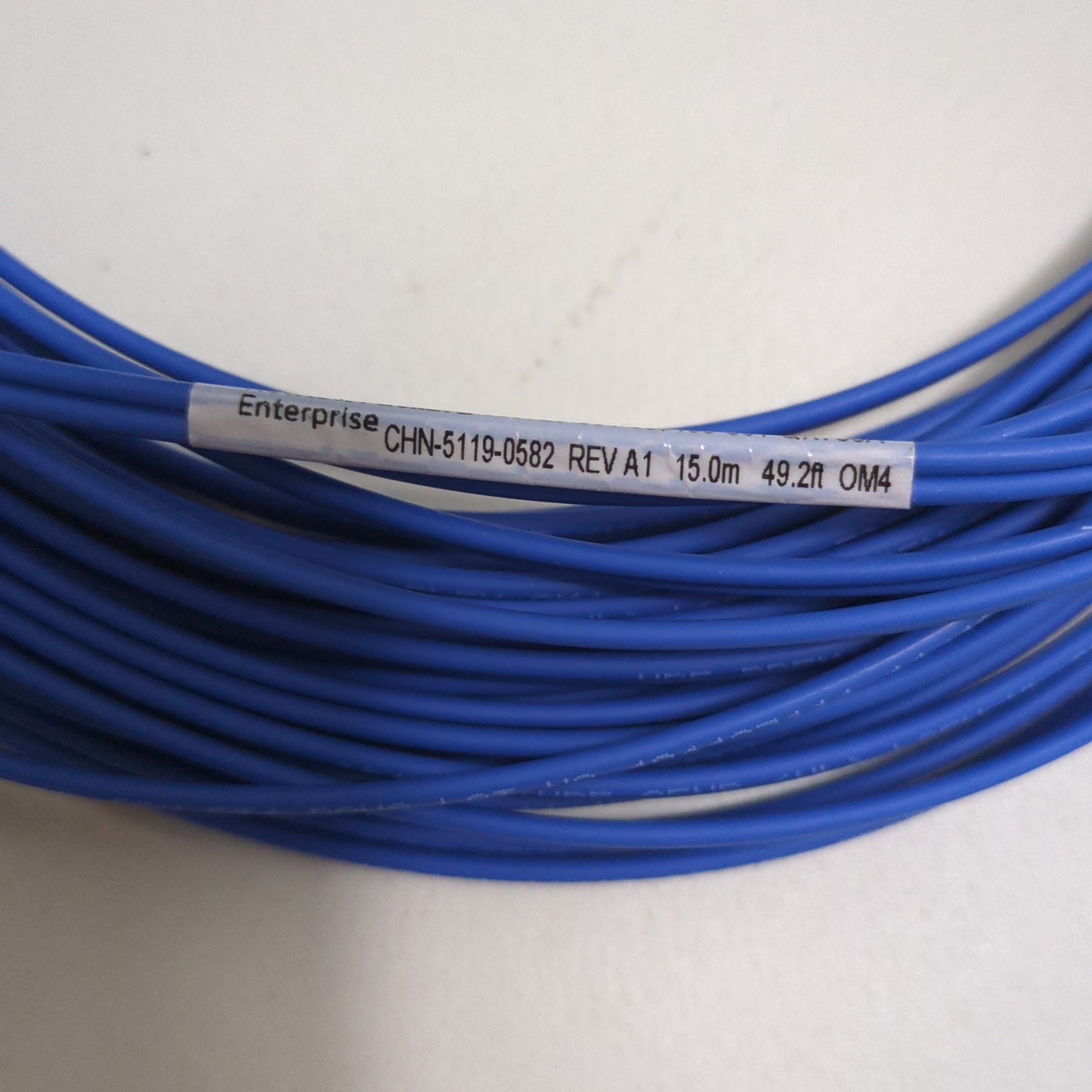 HP QK735A LC/LC OM4 15M Fiber Cable - Label View | Alo Tech Solutions