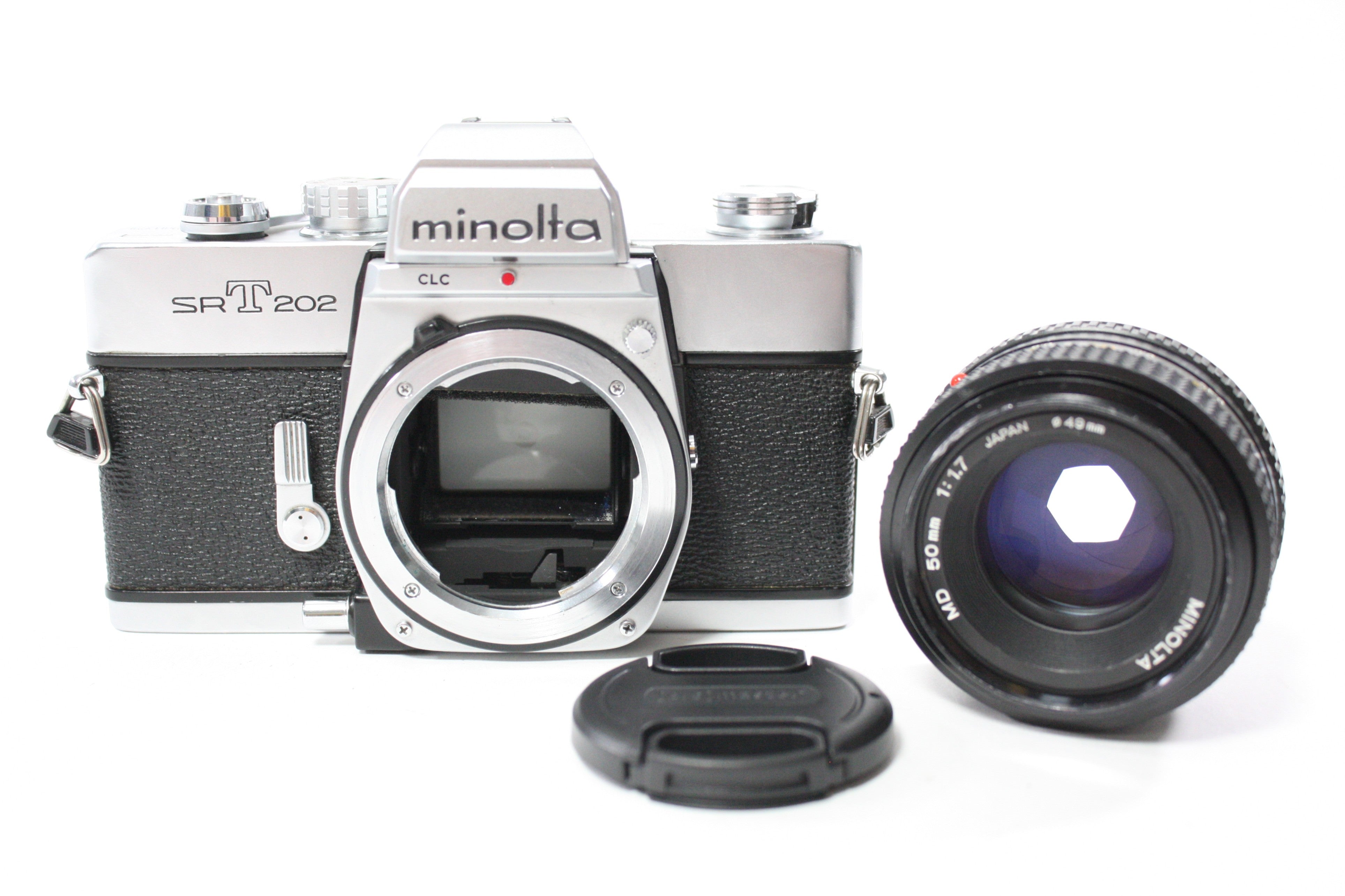 Minolta SRT202 35mm SLR Camera with 50mm f/1.7 MD Lens