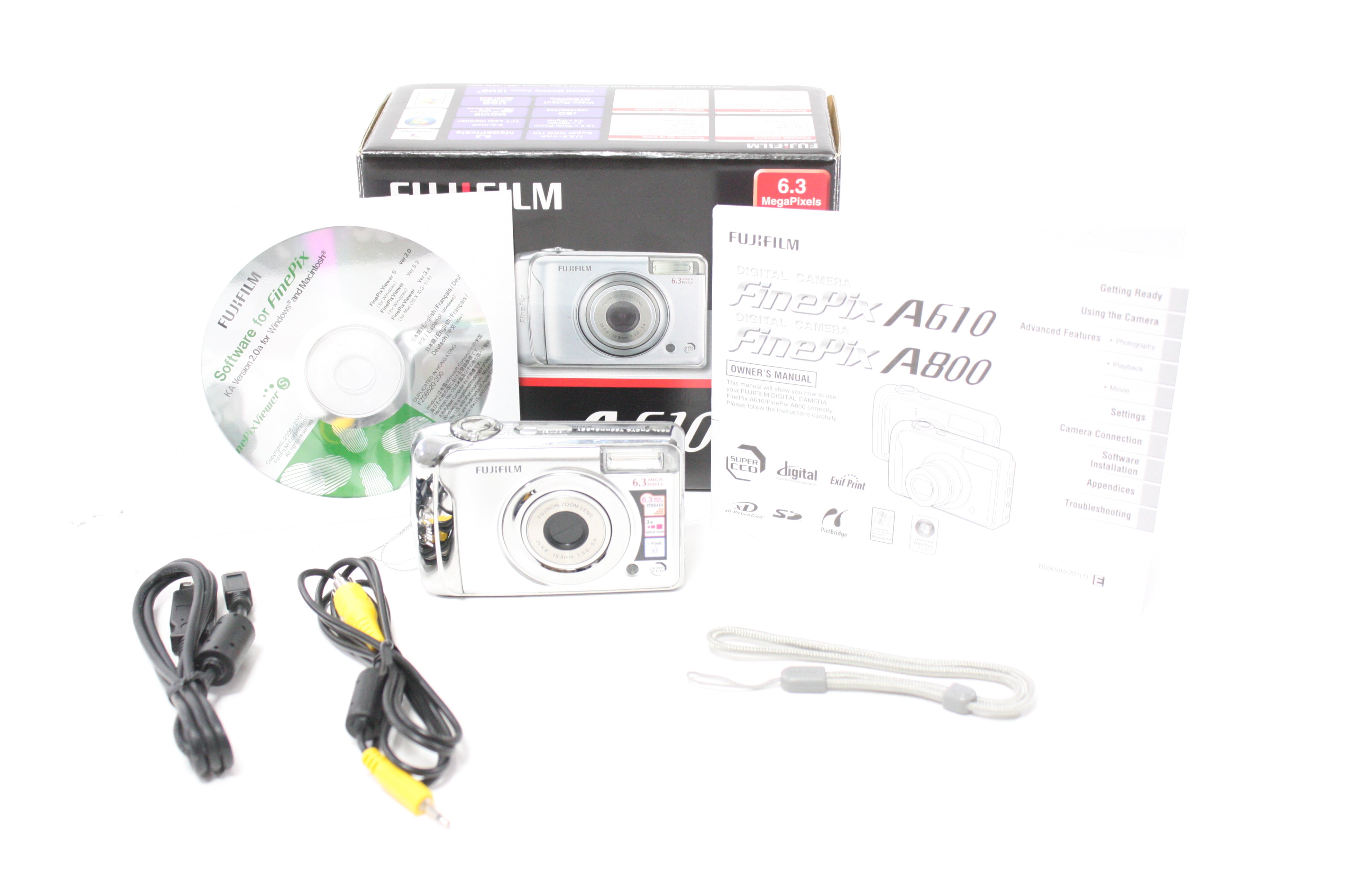 Fujifilm Finepix A610 Digital Point and Shoot Camera 3x Zoom 6.3mp