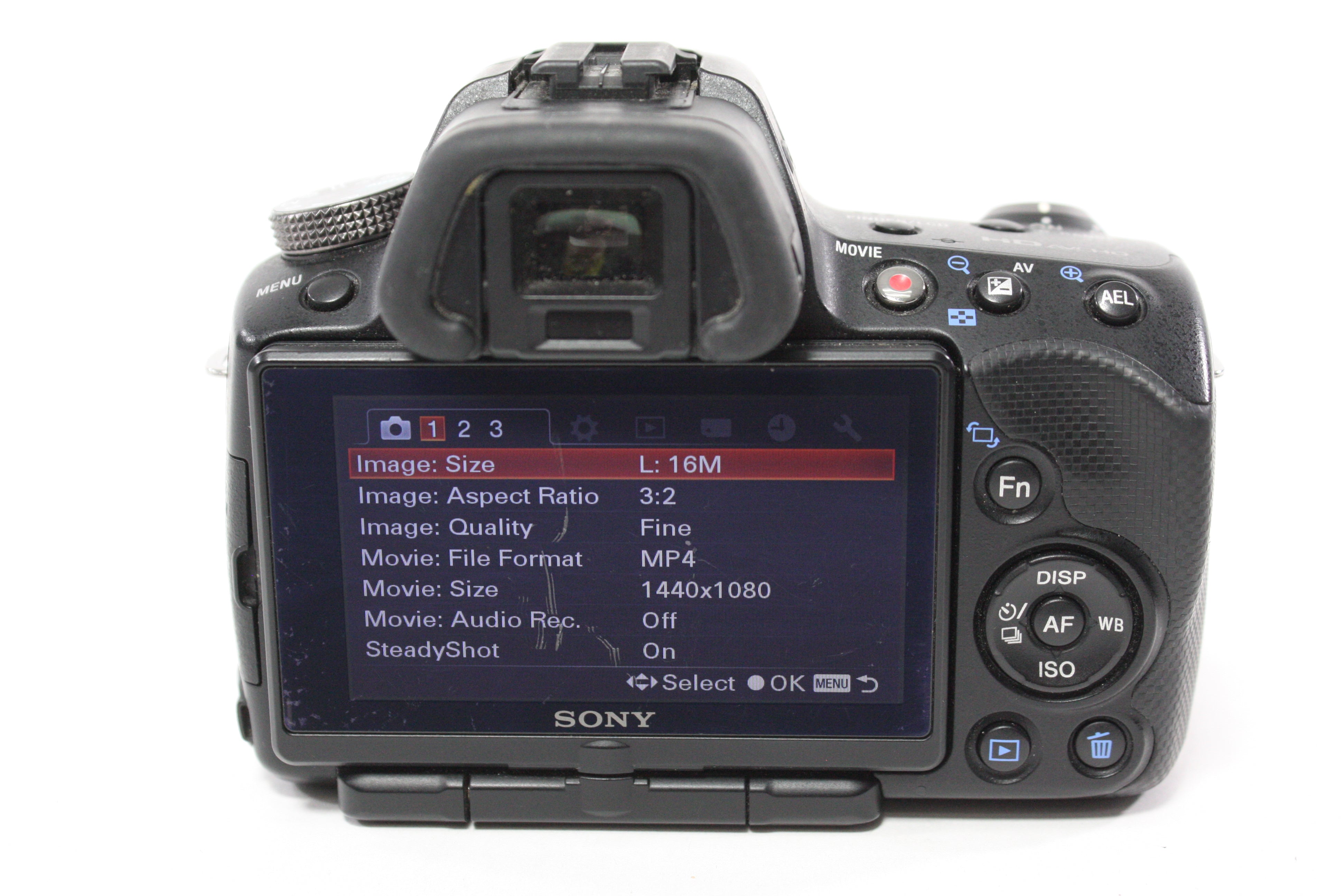 Sony a55 DSLR Camera with Sony 18-55mm f/3.5-5.6 DT SAM Lens with Shutter Count 49,764