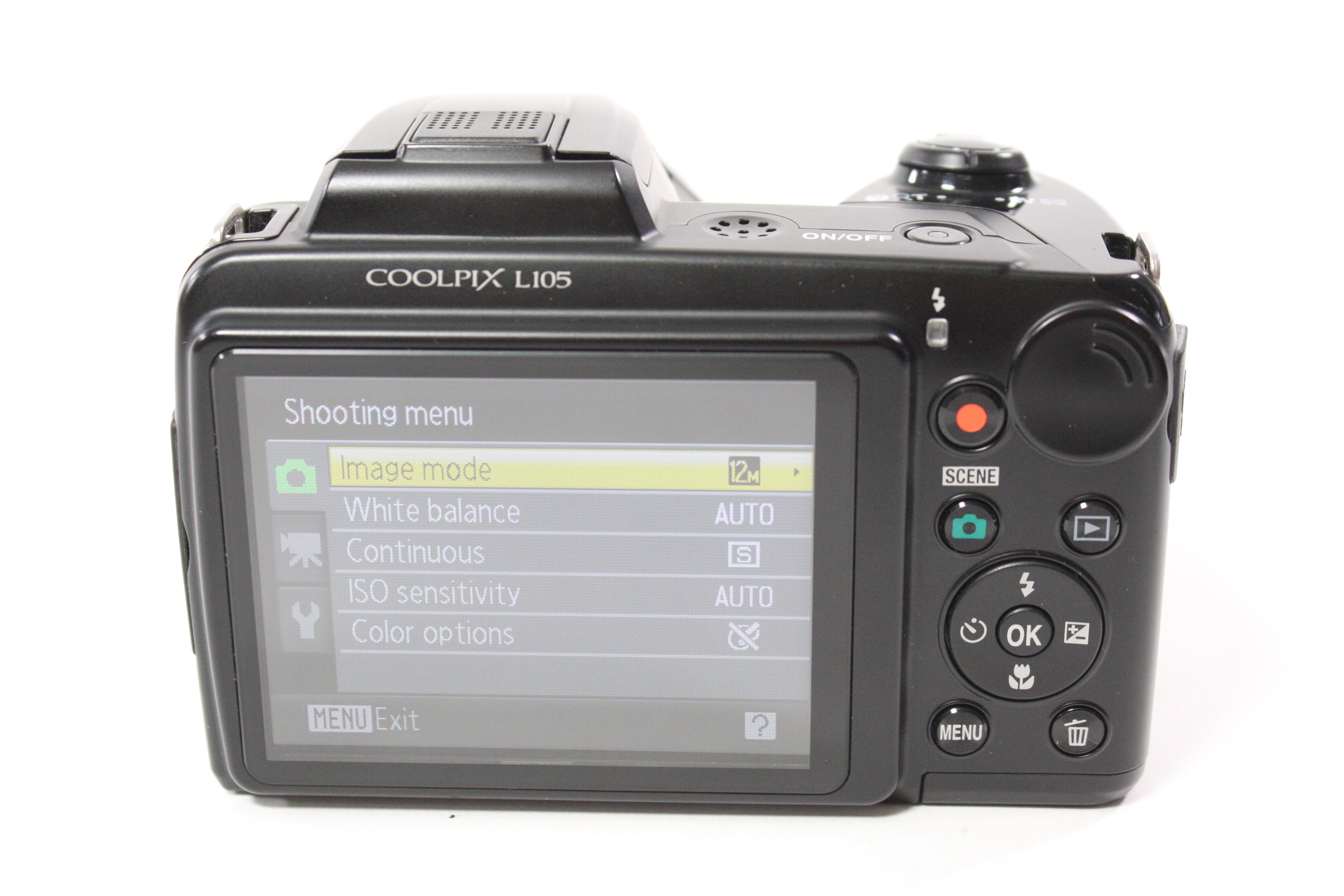Nikon Coolpix L105 Digital Point and Shoot Camera 15x Zoom 12.1mp