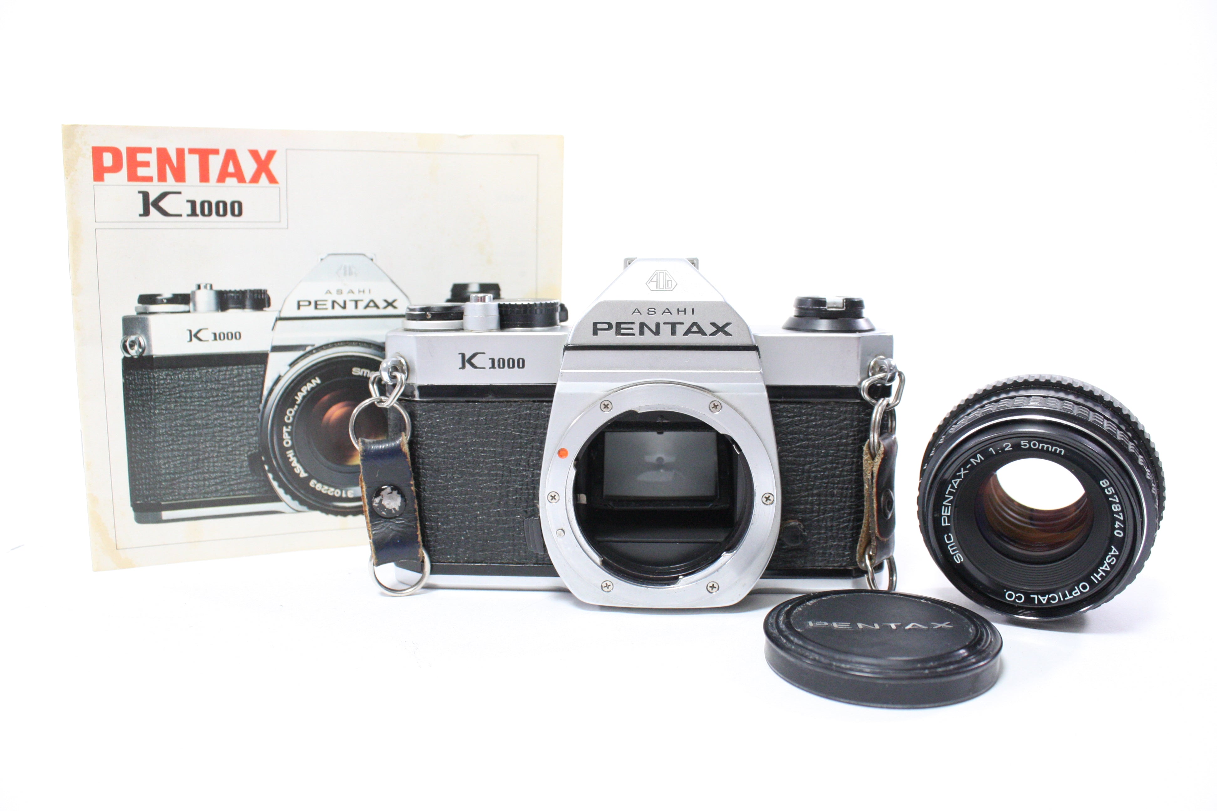Pentax K1000 35mm SLR Camera with 50mm f/2 SMC Pentax-M Lens