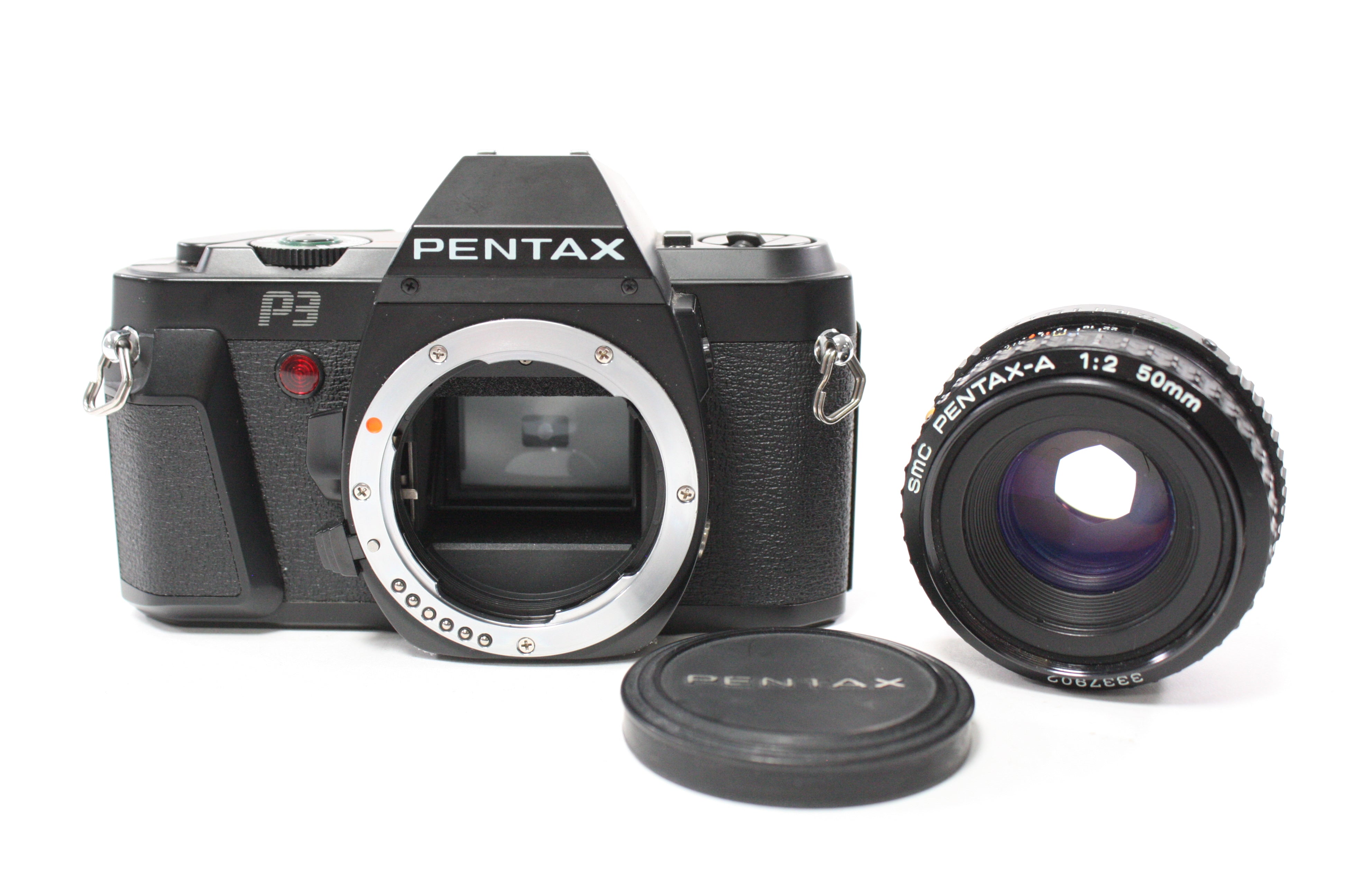 Pentax P3 35mm SLR Camera with 50mm f/2 SMC Pentax-A Lens