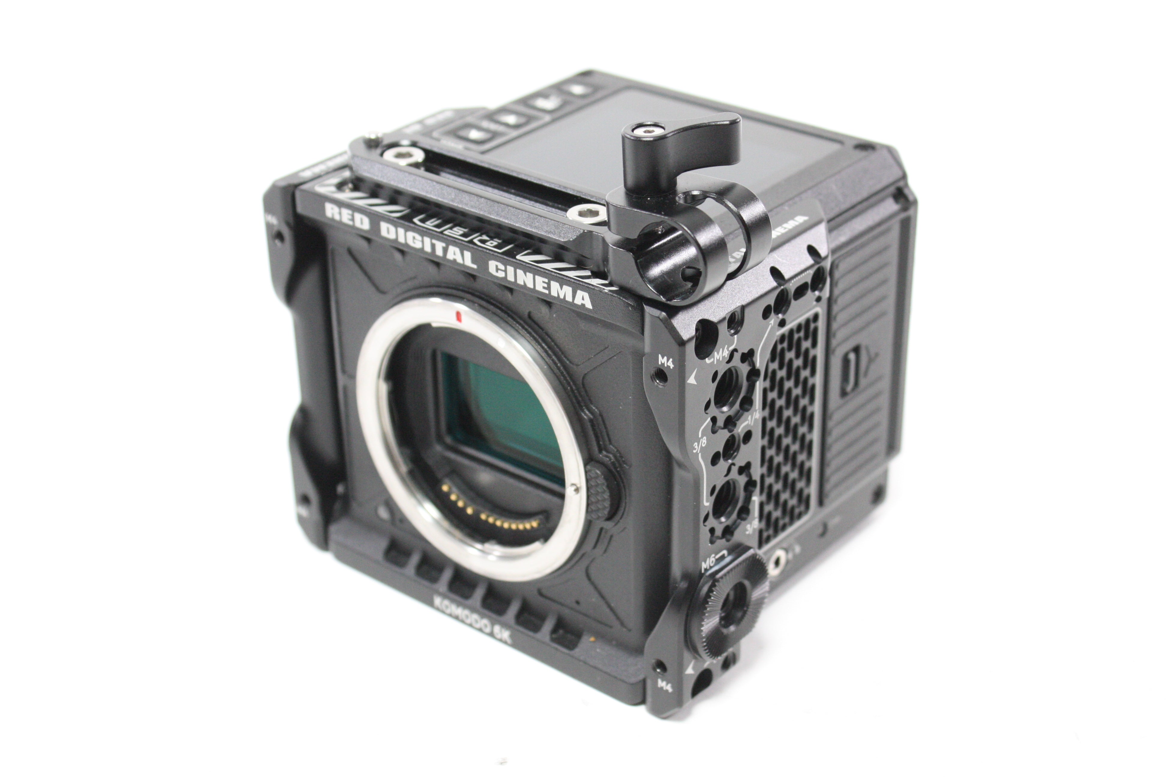 Red Komodo 6K Digital Cinema Camera with 64.9 Hours with GDU Quantum Baseplate and Apache 5800 Case