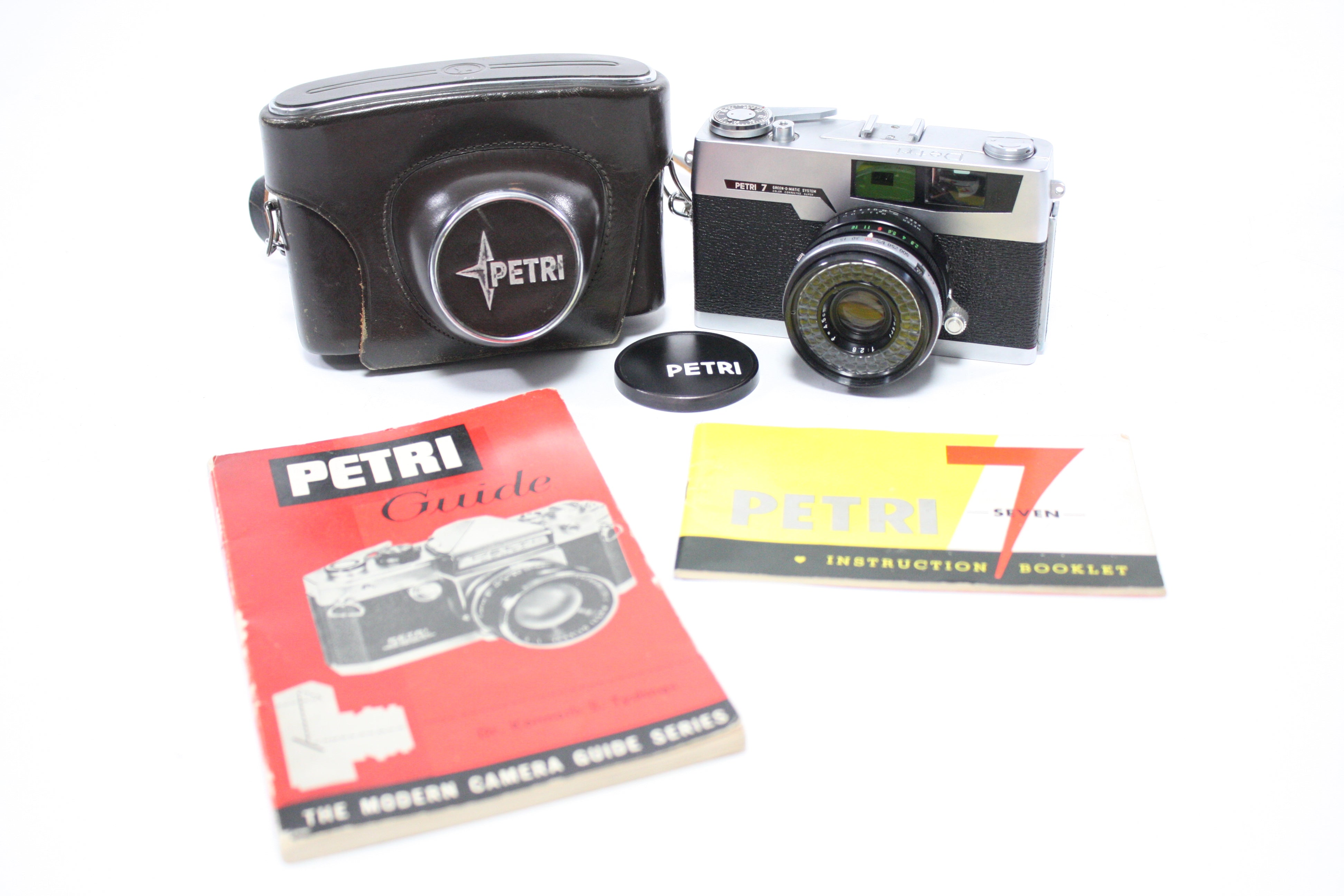 Petri 7 Green-O-Matic Color Corrected Super 35mm Rangefinder Camera