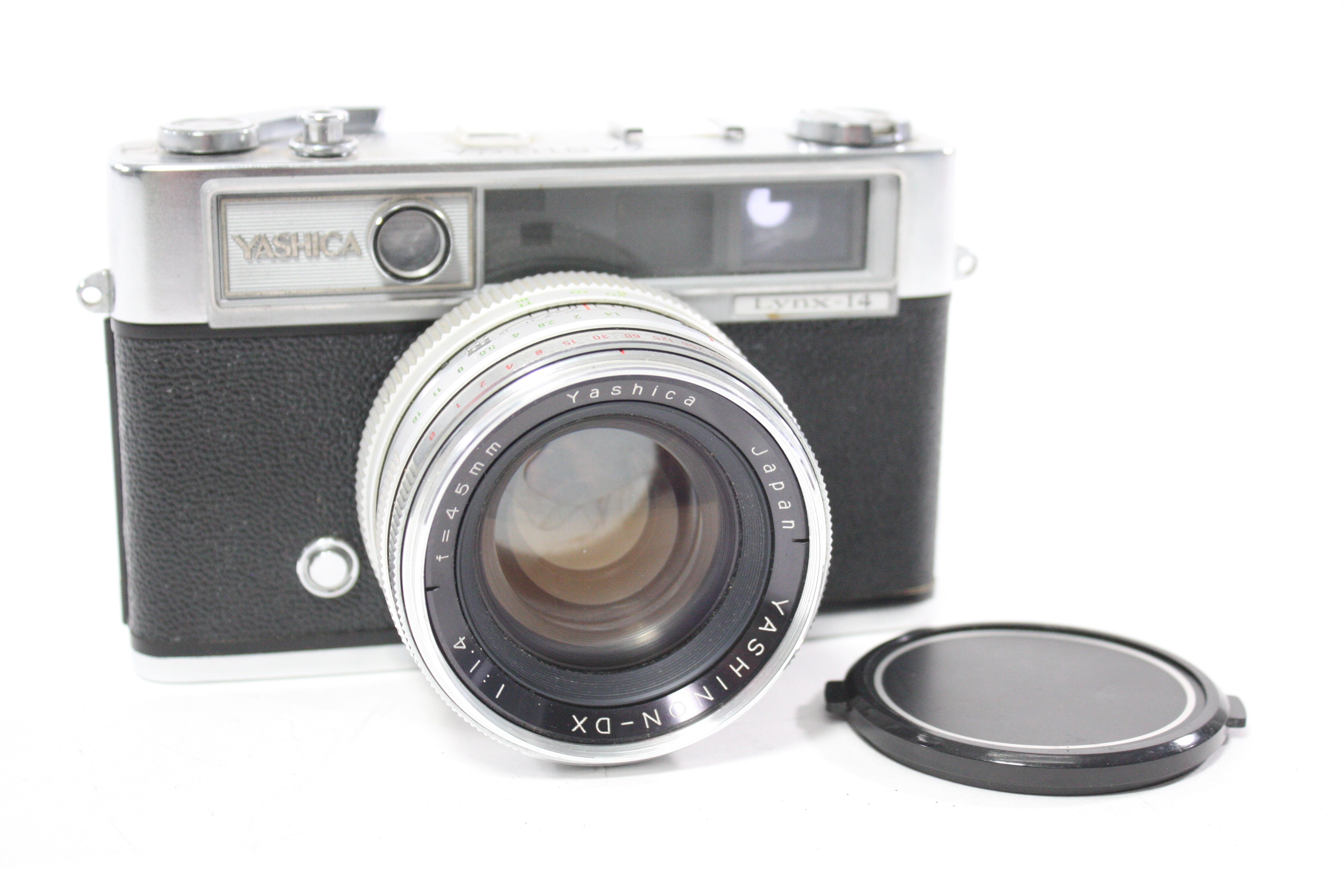 Yashica  Lynx-14 35mm Rangefinder Camera with 45mm f/1.4 Lens AS-IS