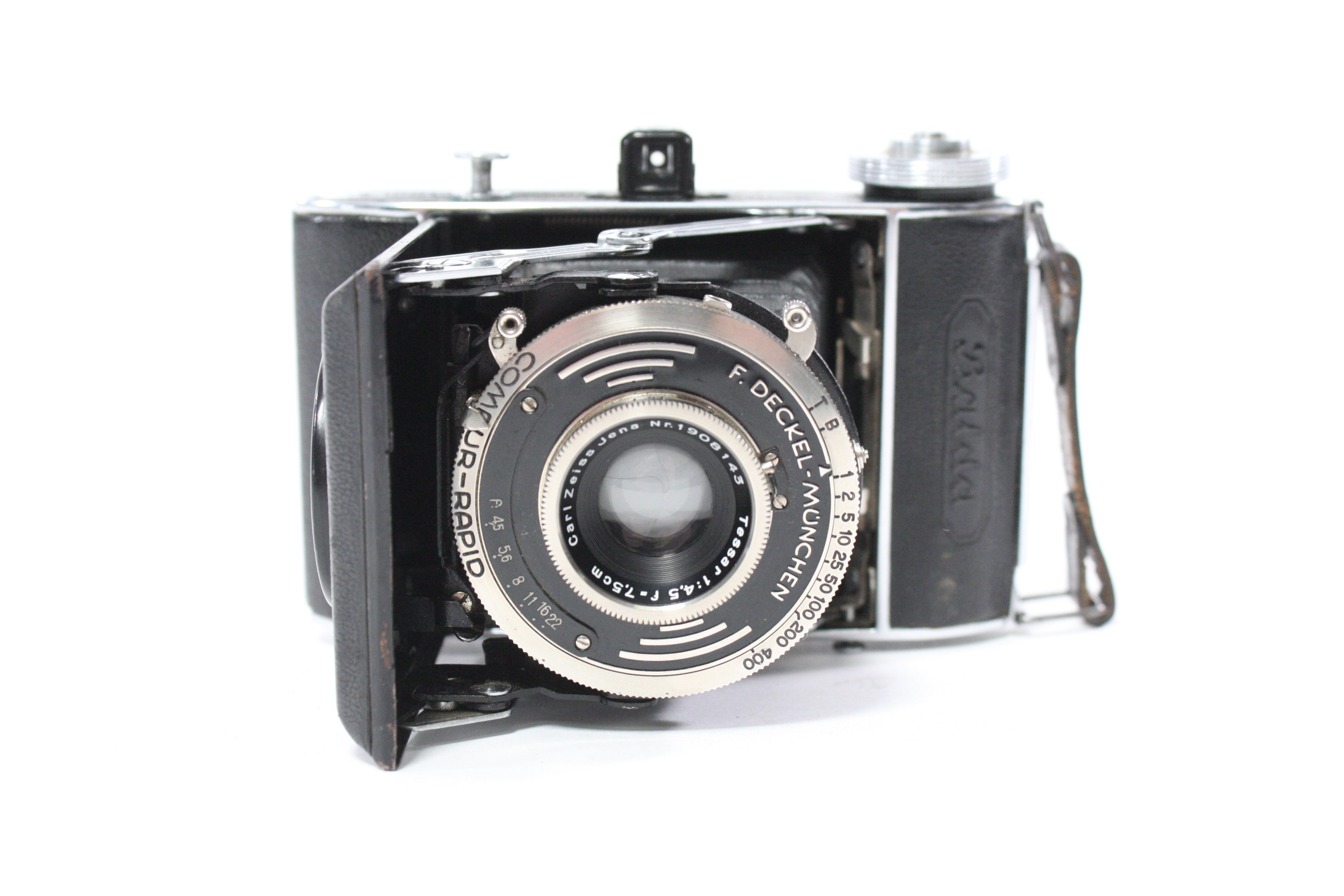 Balda Baldax Folding Camera with Carl Zeiss 7.5cm f/4.5 Jena Tessar Lens (Please Read)