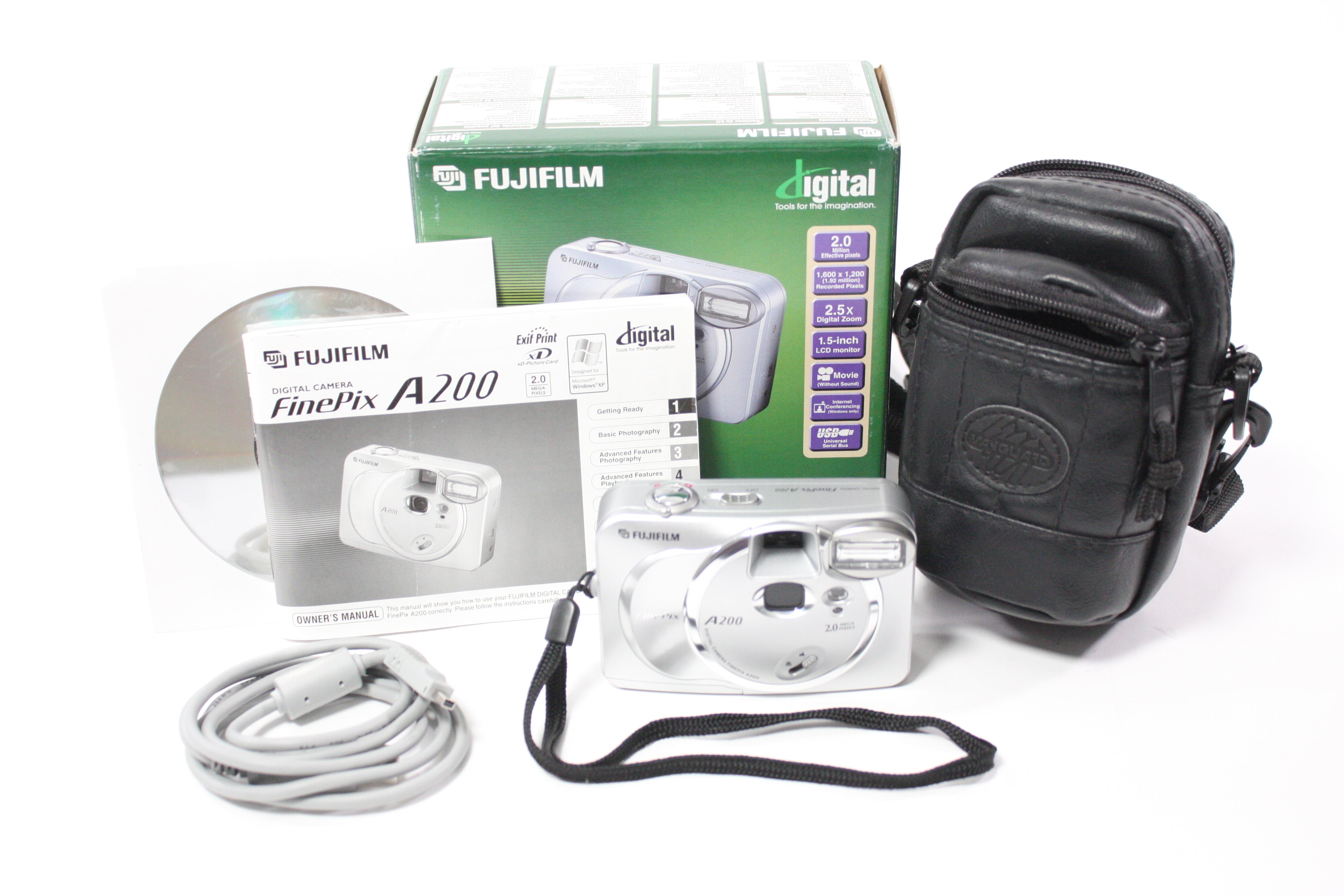 Fujifilm Finepix A200 Digital Point and Shoot Camera 2.5x Zoom 2mp (Silver)