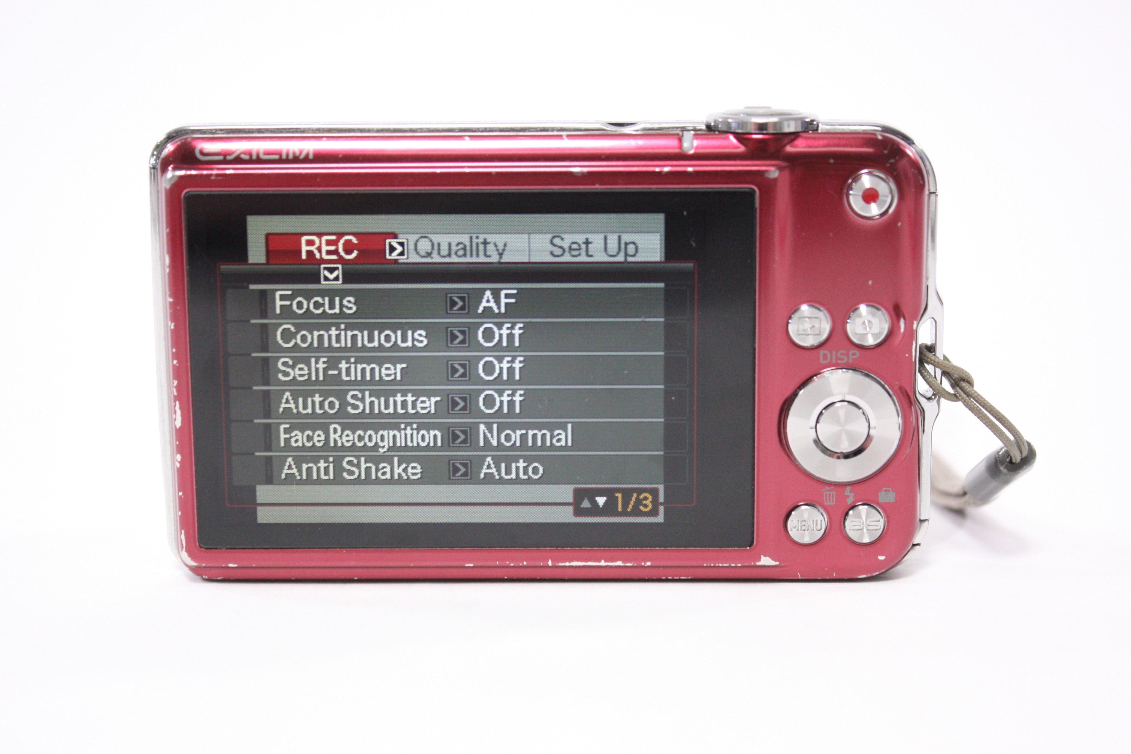 Casio Exilim EX-S10 Digital Point and Shoot Camera 3x Zoom 10.1 mp (Red)
