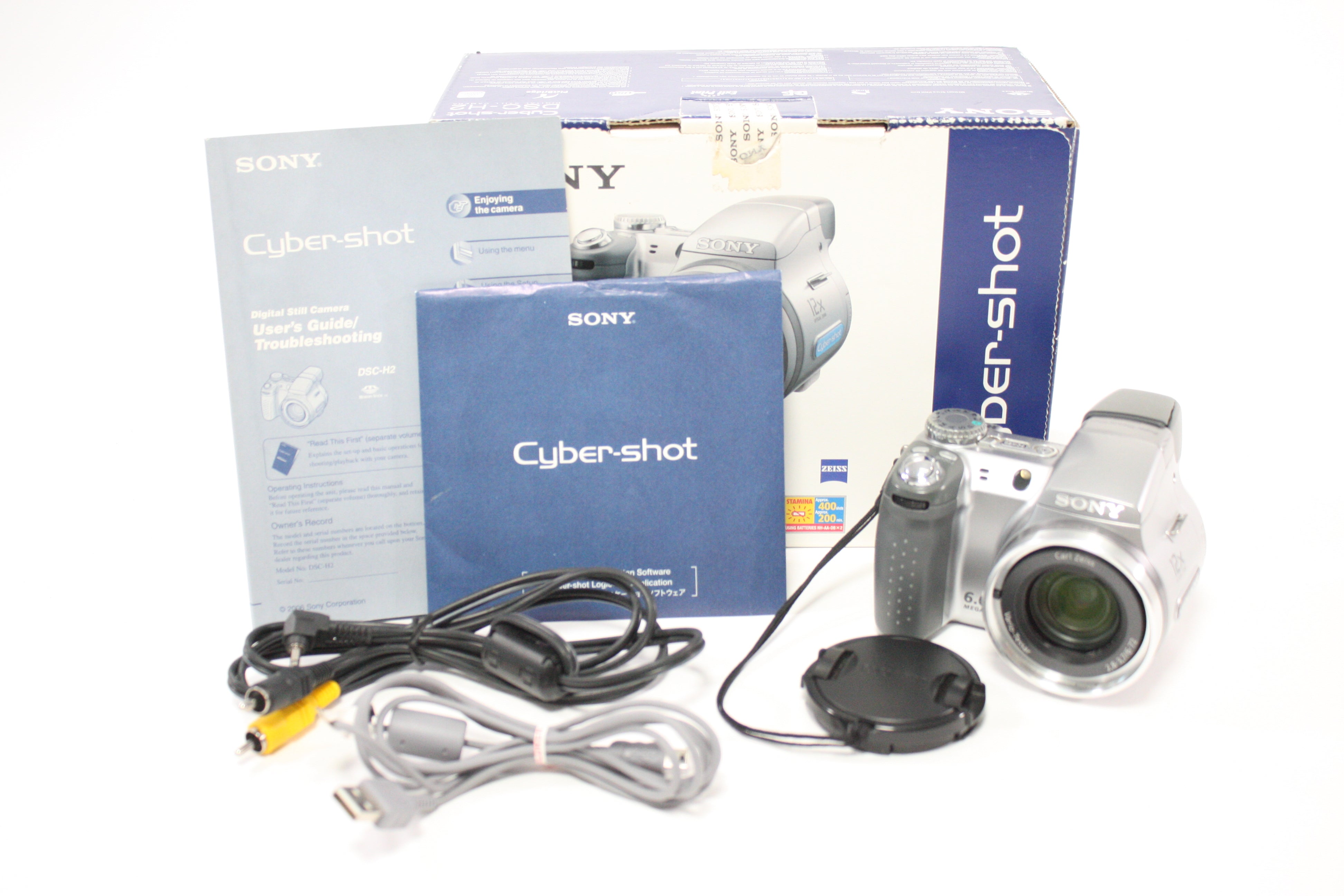 Sony Cyber-shot DSC-H2 Digital Point and Shoot Camera 12x Zoom 6.0mp