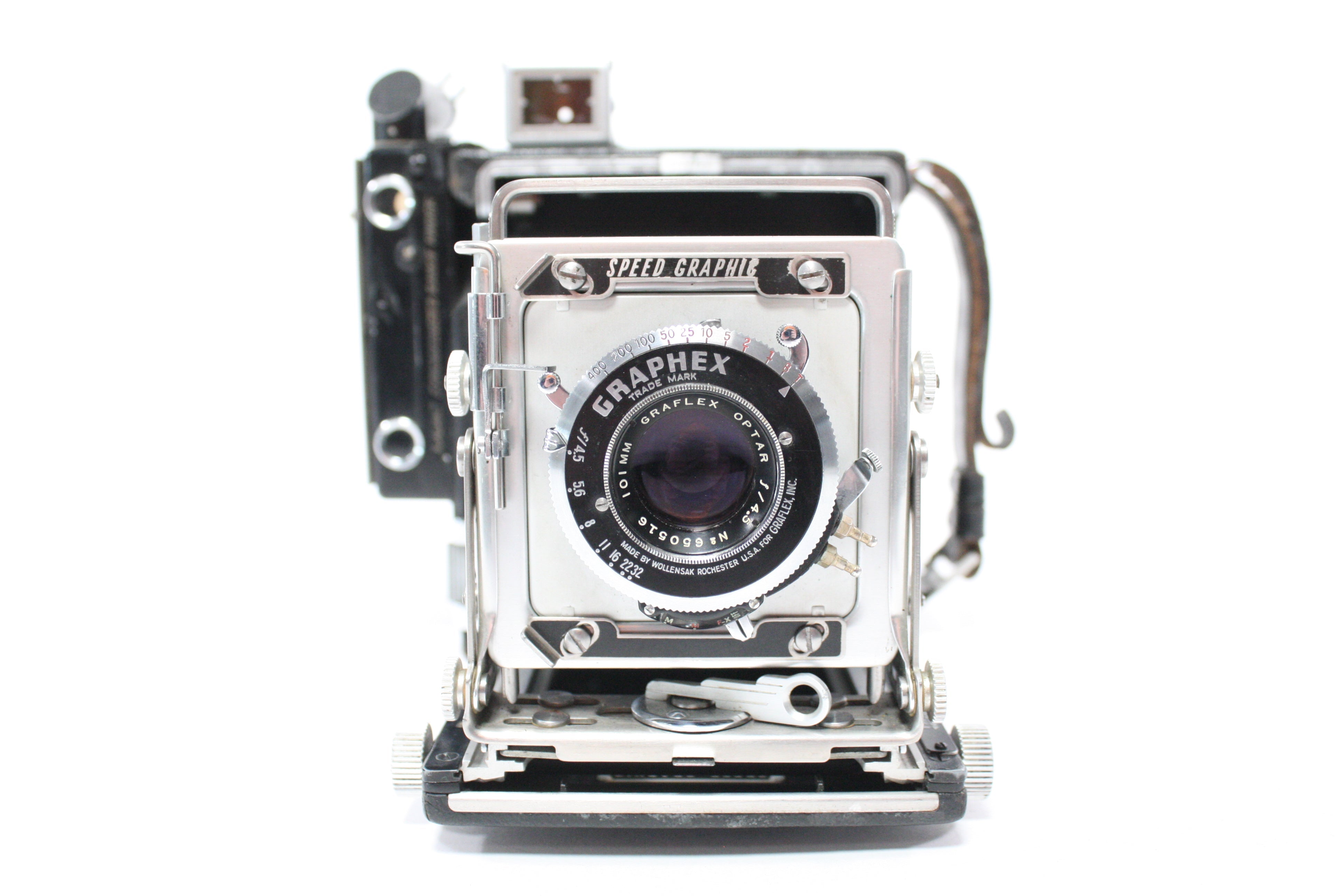 Graflex Speed Graphic 2x3 Camera with Graflex 101mm f/4.5 Optar Lens