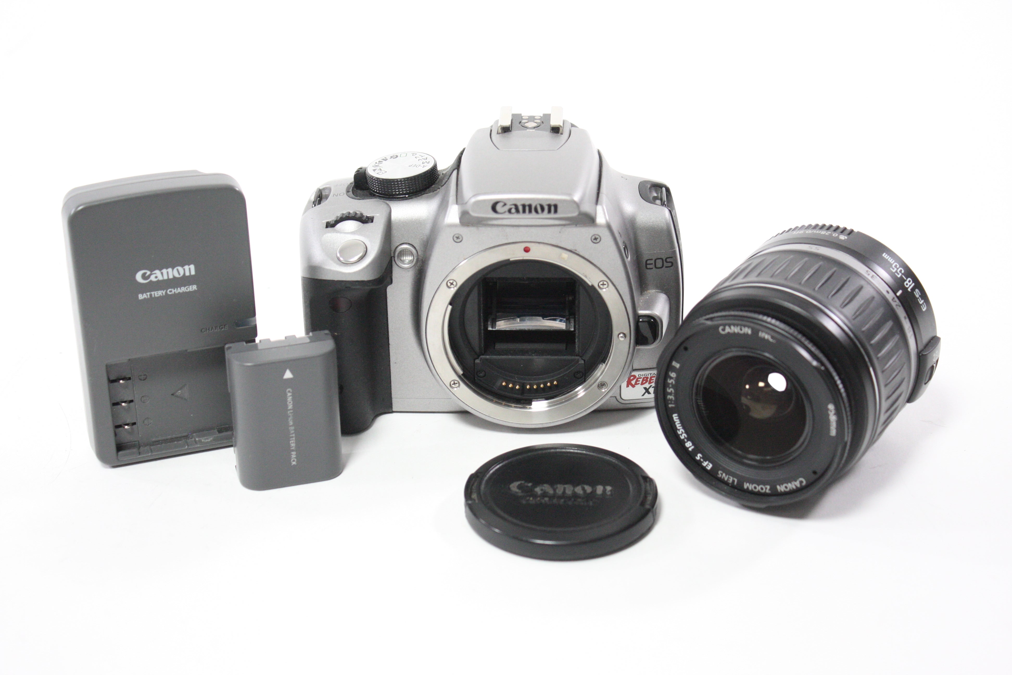 Canon Rebel XT DSLR Camera with 18-55mm f/3.5-5.6 II Lens