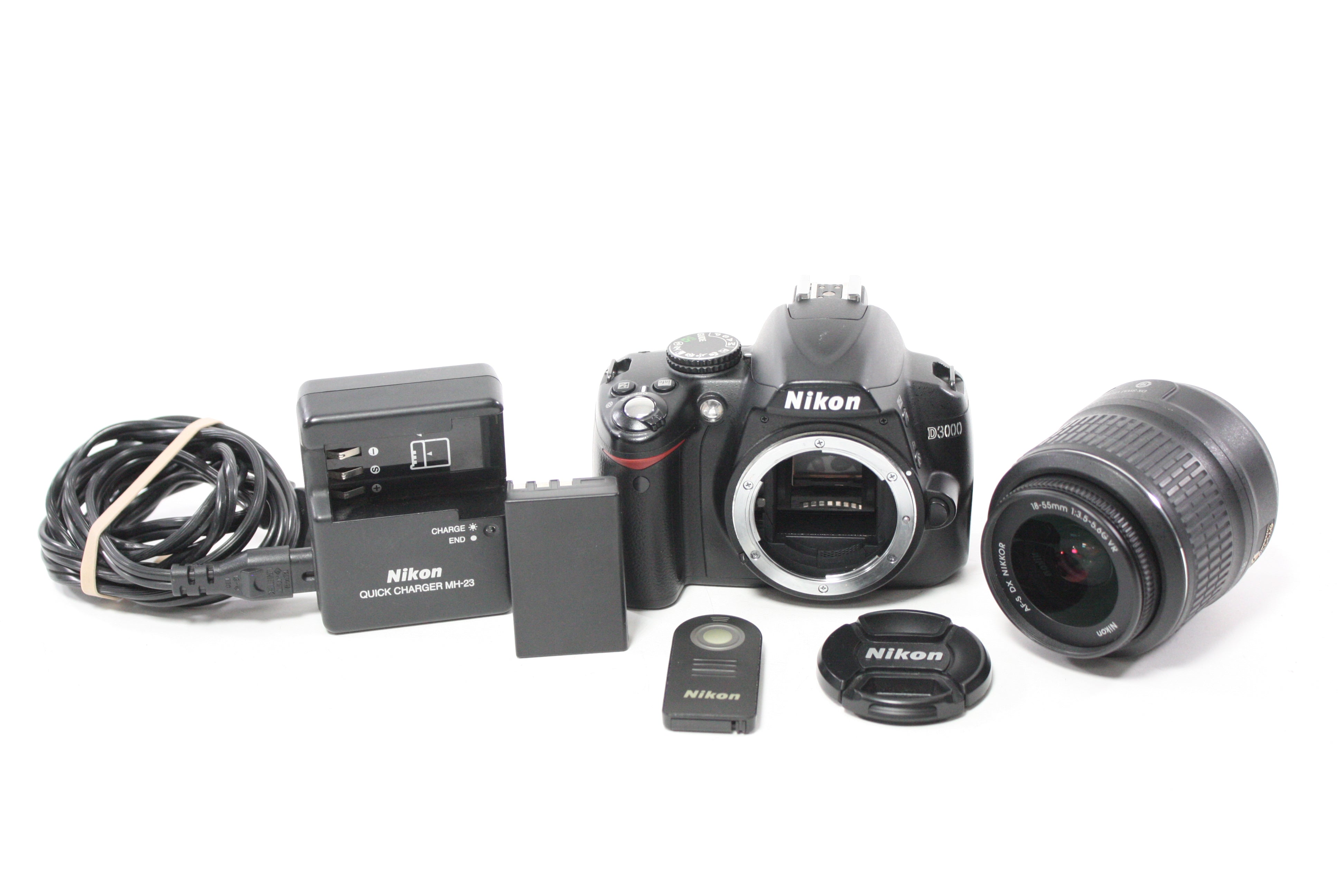 Nikon D3000 DSLR Camera with 18-55mm f/3.5-5.6 G DX VR AF-S Lens with Shutter Count 15,680