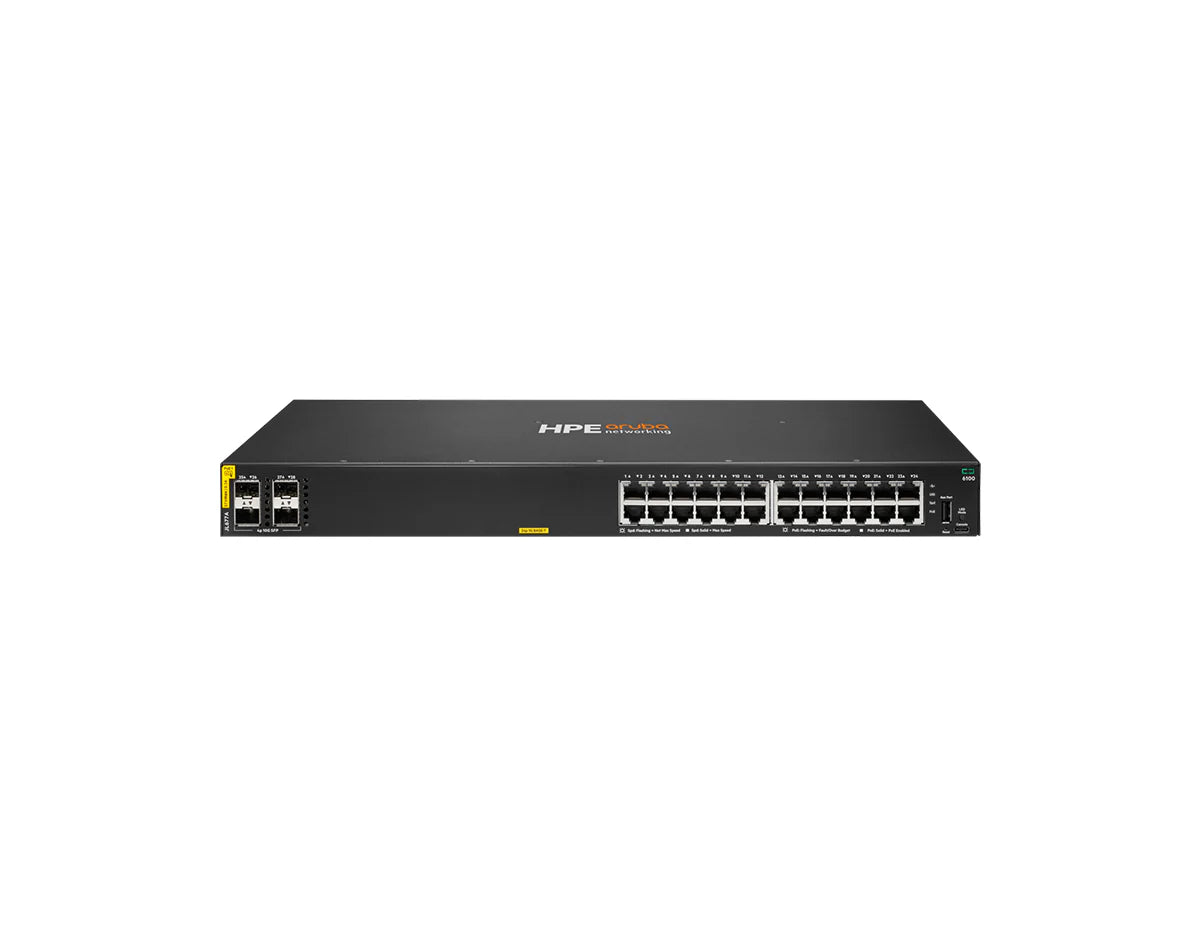 HPE Aruba Networking JL677A CX6100 24G Class4 PoE Switch