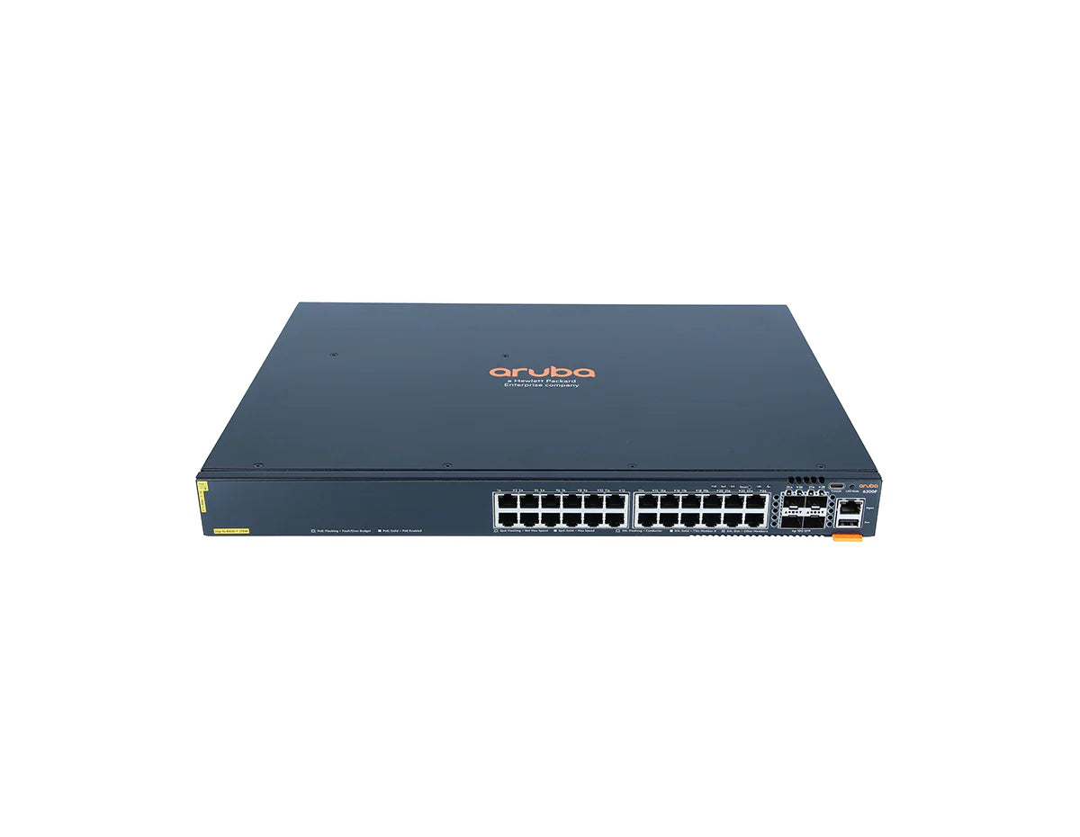 HPE Aruba Networking JL725A 6200F 24G Class4 PoE Switch 4SFP+ 370W