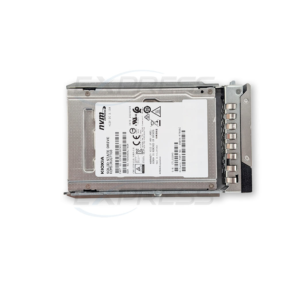 KCM51RUG7T68 - 2.5" 7.68TB NVMe SSD CM5-R Drives | Refurbished Kioxia