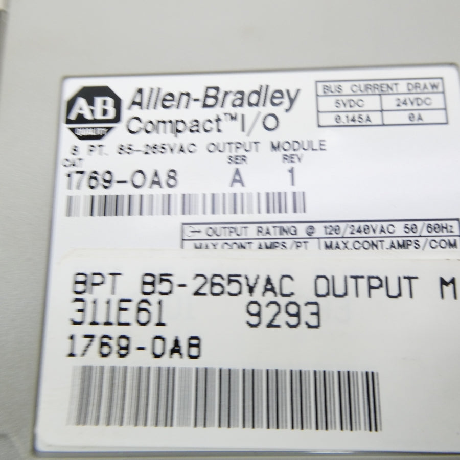 ALLEN BRADLEY 1769-OA8 SER. A 85-265VAC REV. 1 NSNP