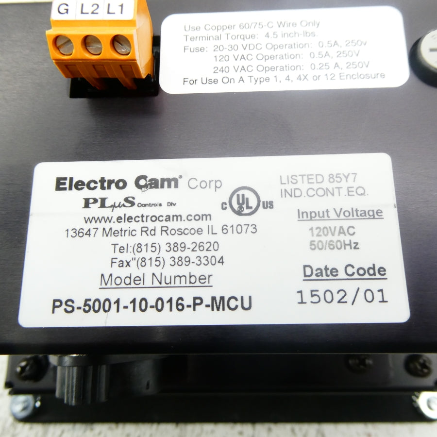 ELECTRO CAM PS-5001-10-016-P-MCU NSMP