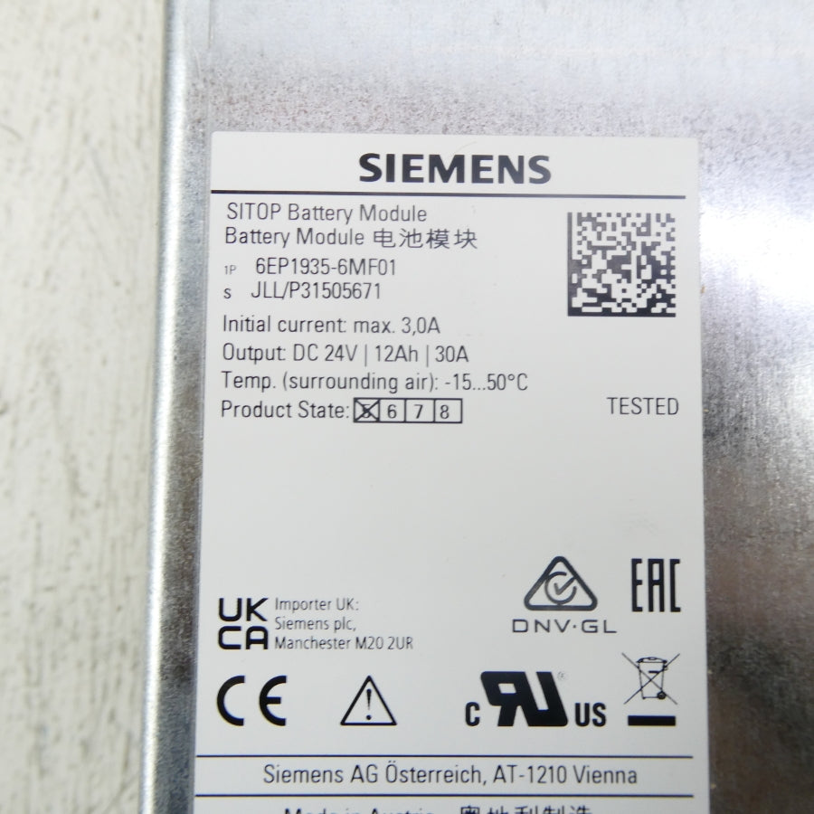 SIEMENS 6EP1935-6MF01 24VDC 30A NSNP