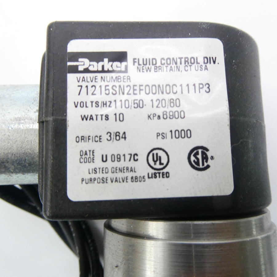 PARKER 71215SN2EF00N0C111P3 110/120V 1000PSI NSMP