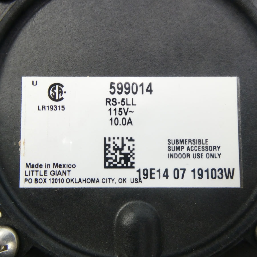 LITTLE GIANT RS-5LL 599014 115V 10A NSNP