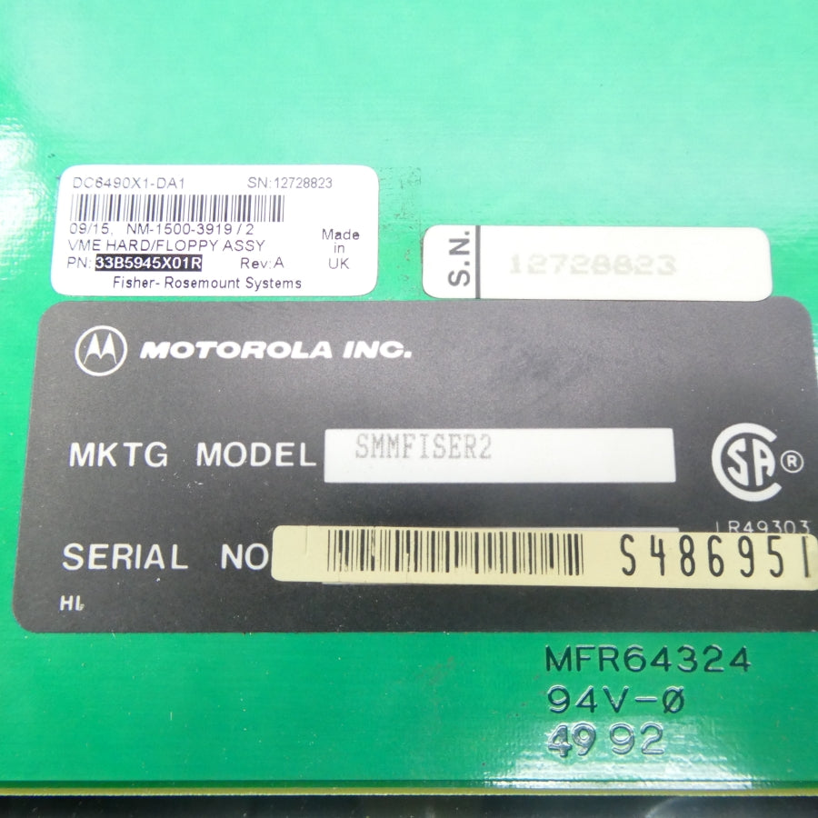 MOTOROLA SMMFISER2 33B5945X01R REV. A NSNP