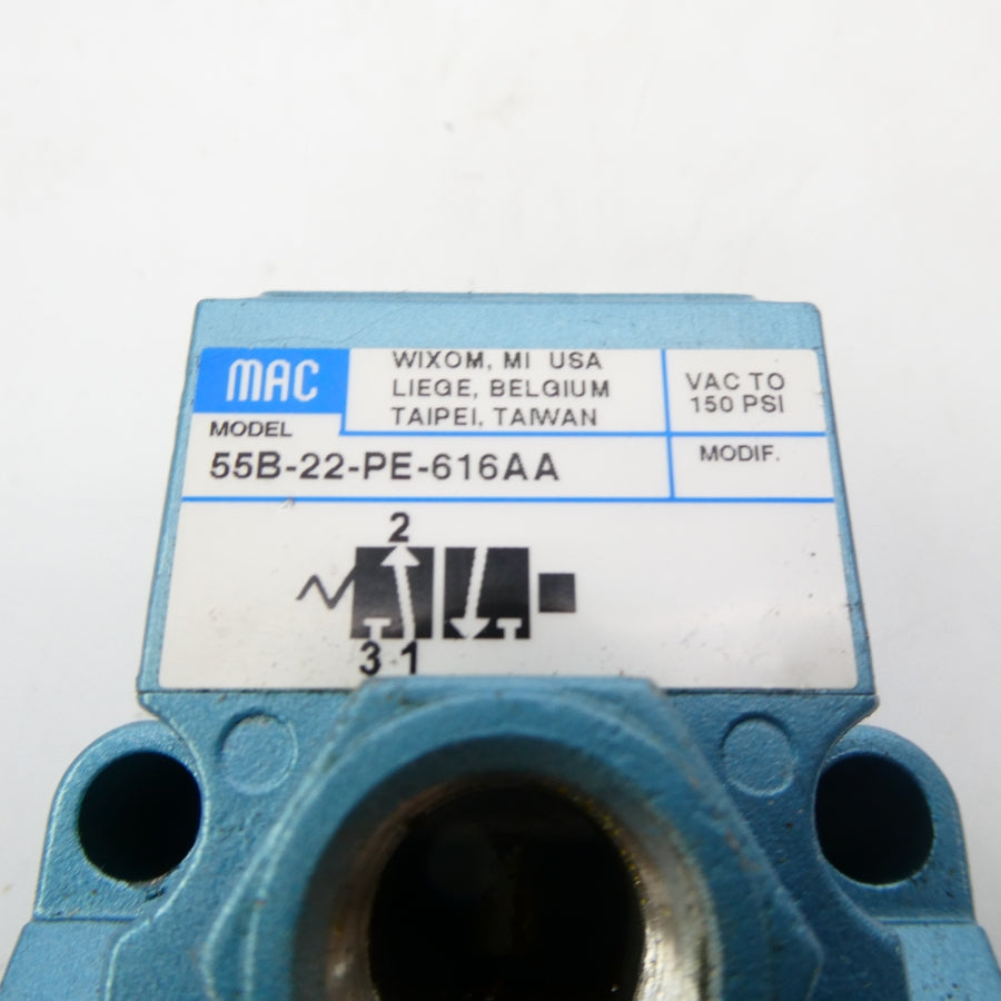 MAC 55B-22-PE-616AA 150PSI (AS PICTURED) UNMP