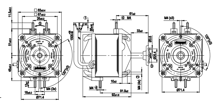 M4Q045-EF01-75 ebm papst motor fan Motor M4Q045-EF