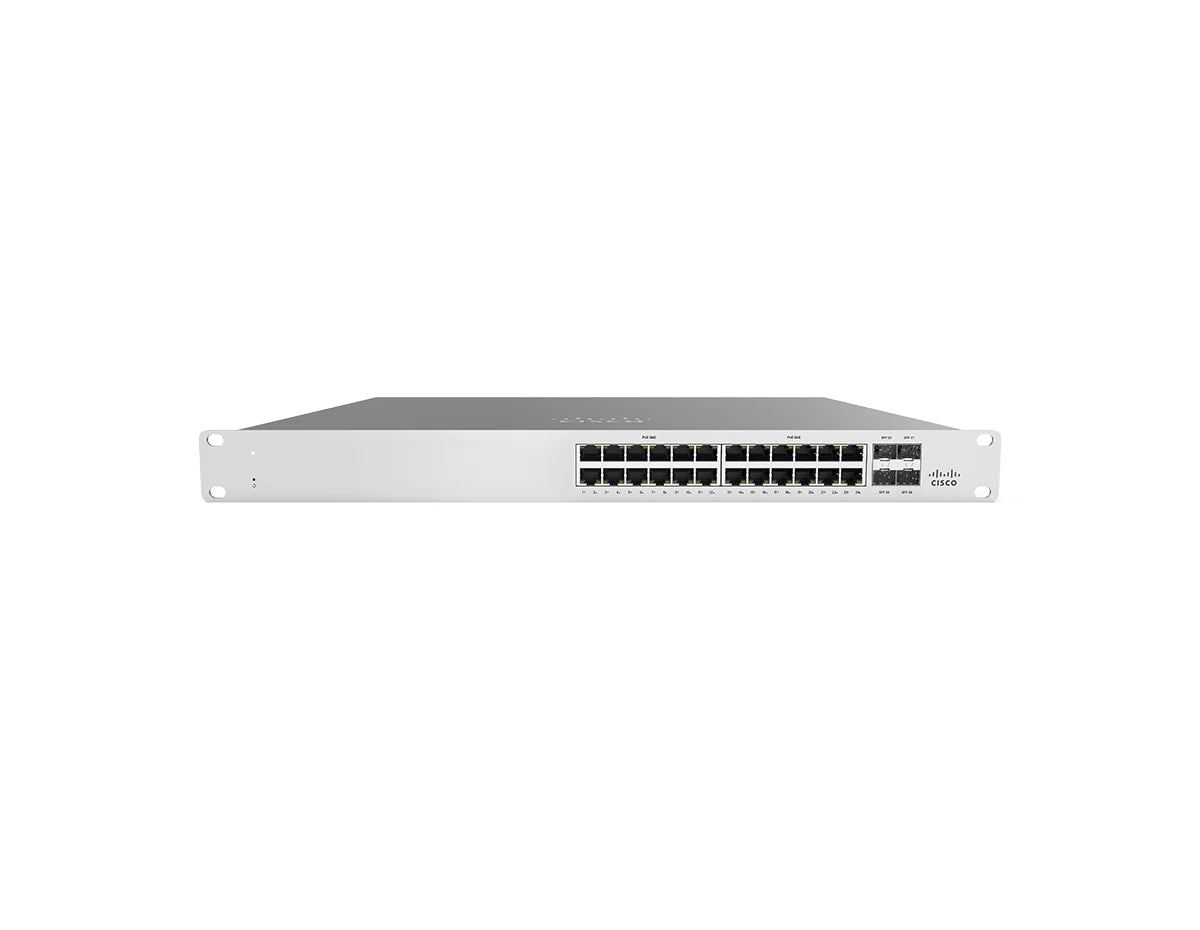 Cisco Meraki Stacking Cloud-Managed 24x GigE 370W PoE Switch (MS120-24P-HW
