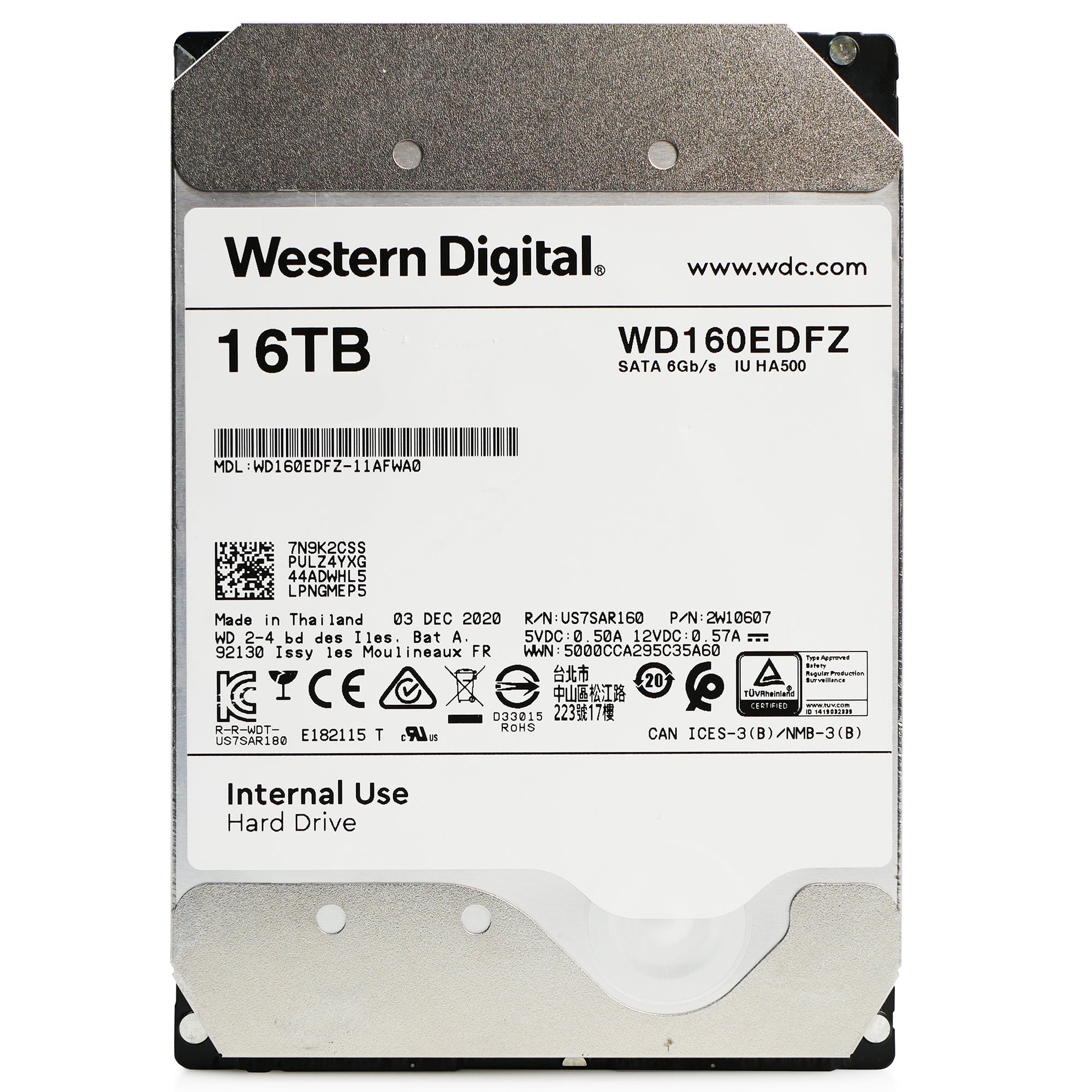 Western Digital WD160EDFZ 16TB 5.4K RPM SATA 6Gb/s 3.5in Refurbished HDD